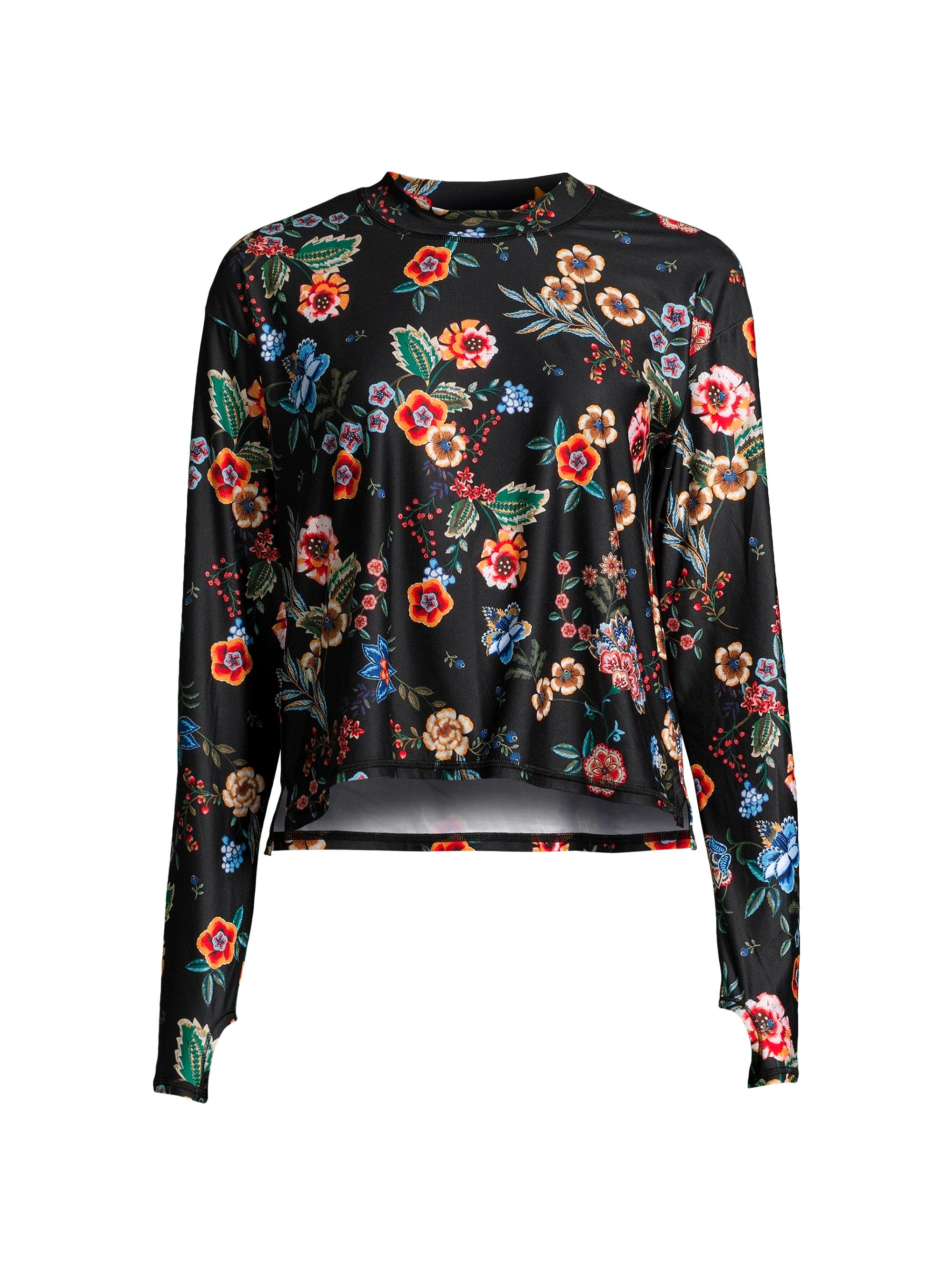 Johnny Was Women's Ardell Floral Thumbole Top