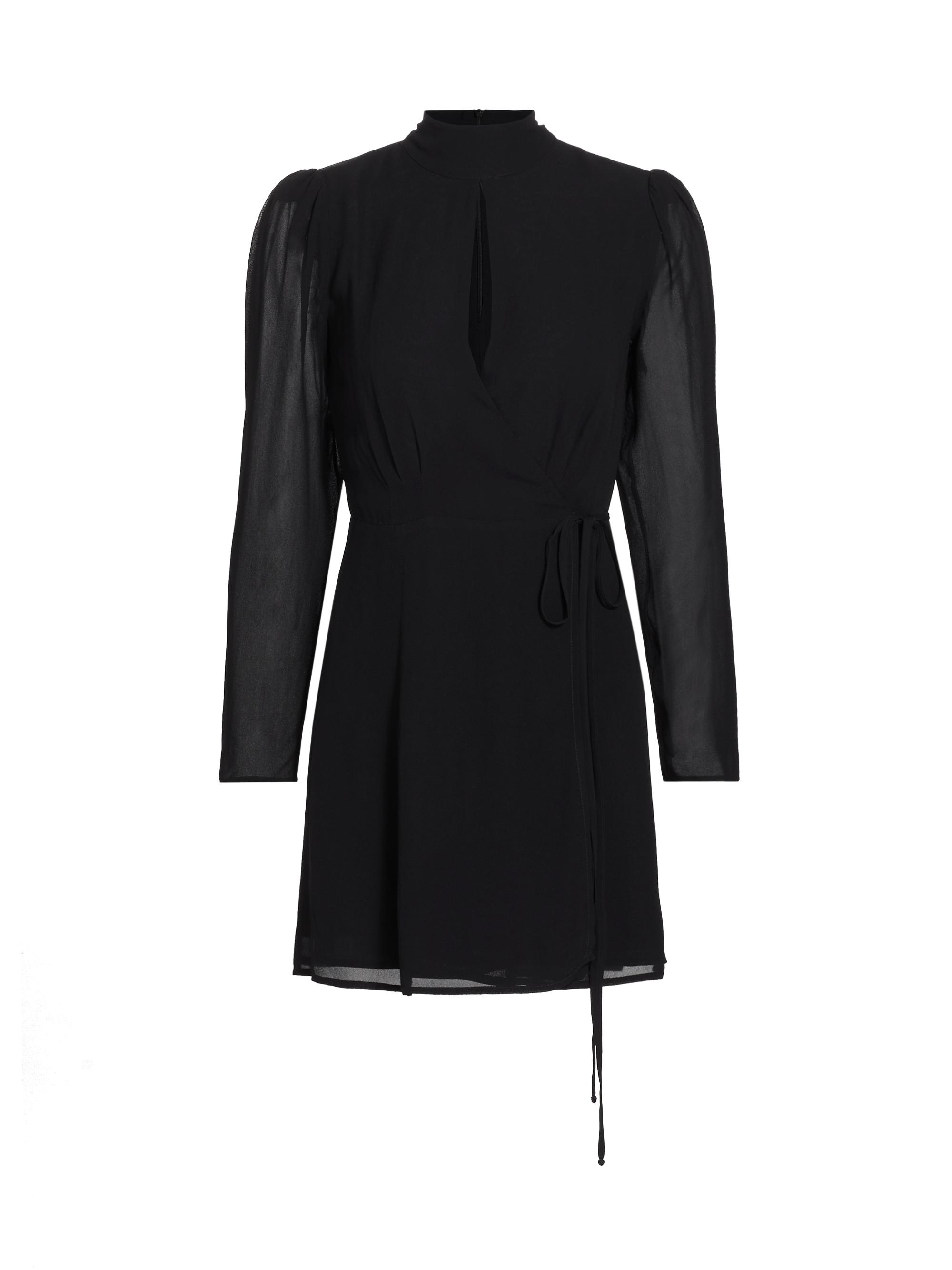 Reformation Women's Ottessa Long-Sleeve Surplice Minidress - Black