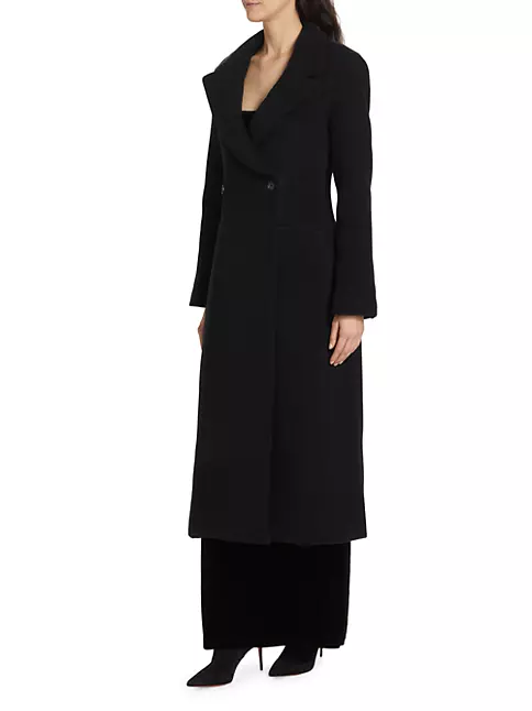 Shop Reformation Oscar Wool-Blend Double-Breasted Coat | Saks Fifth Avenue