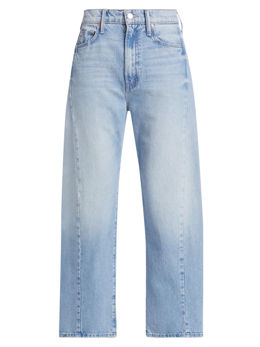 Mother The Half Pipe High-Rise Straight-Leg Ankle Jeans