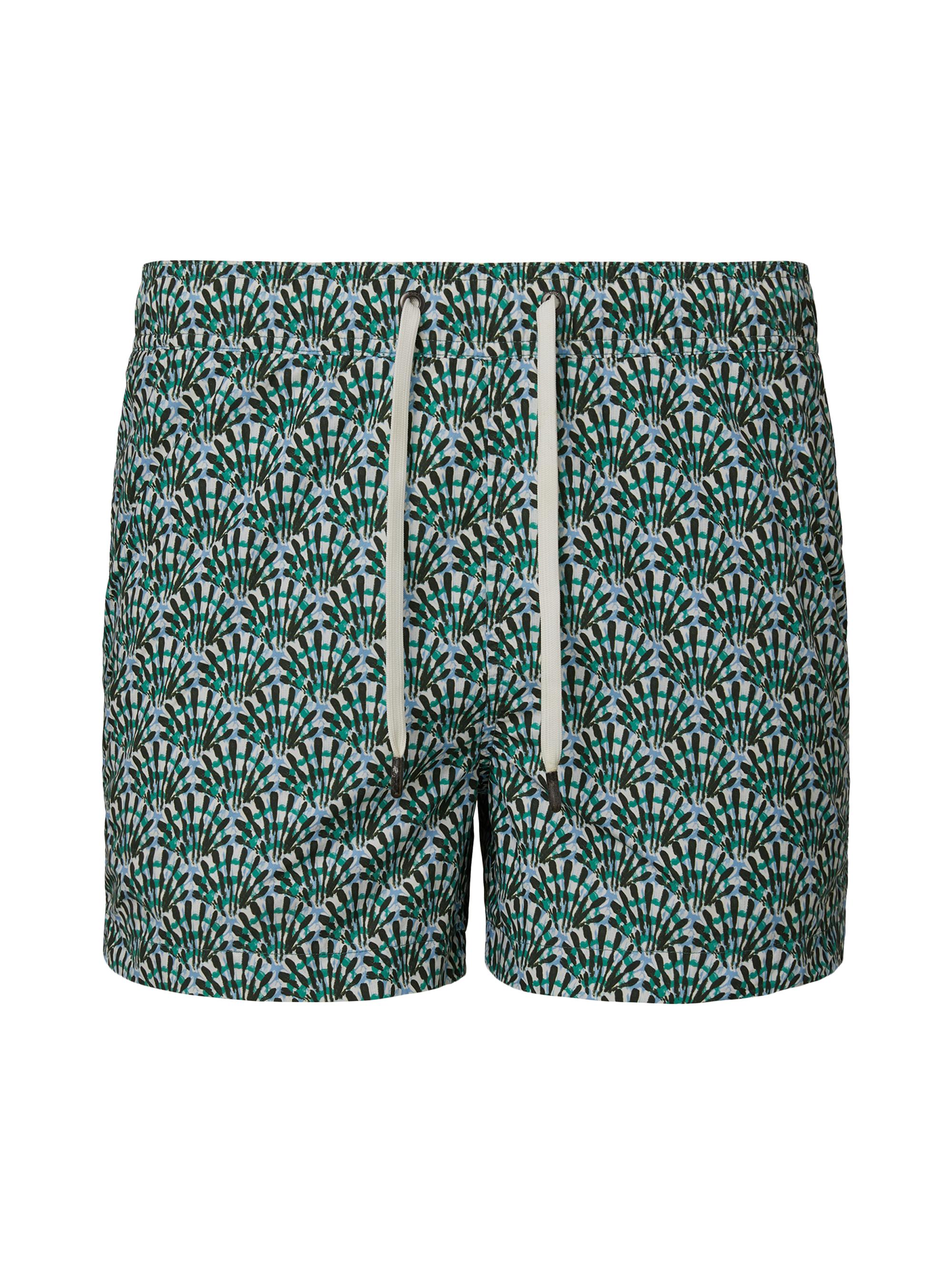 Onia Men's Charles Abstract Shorts - Green Multi