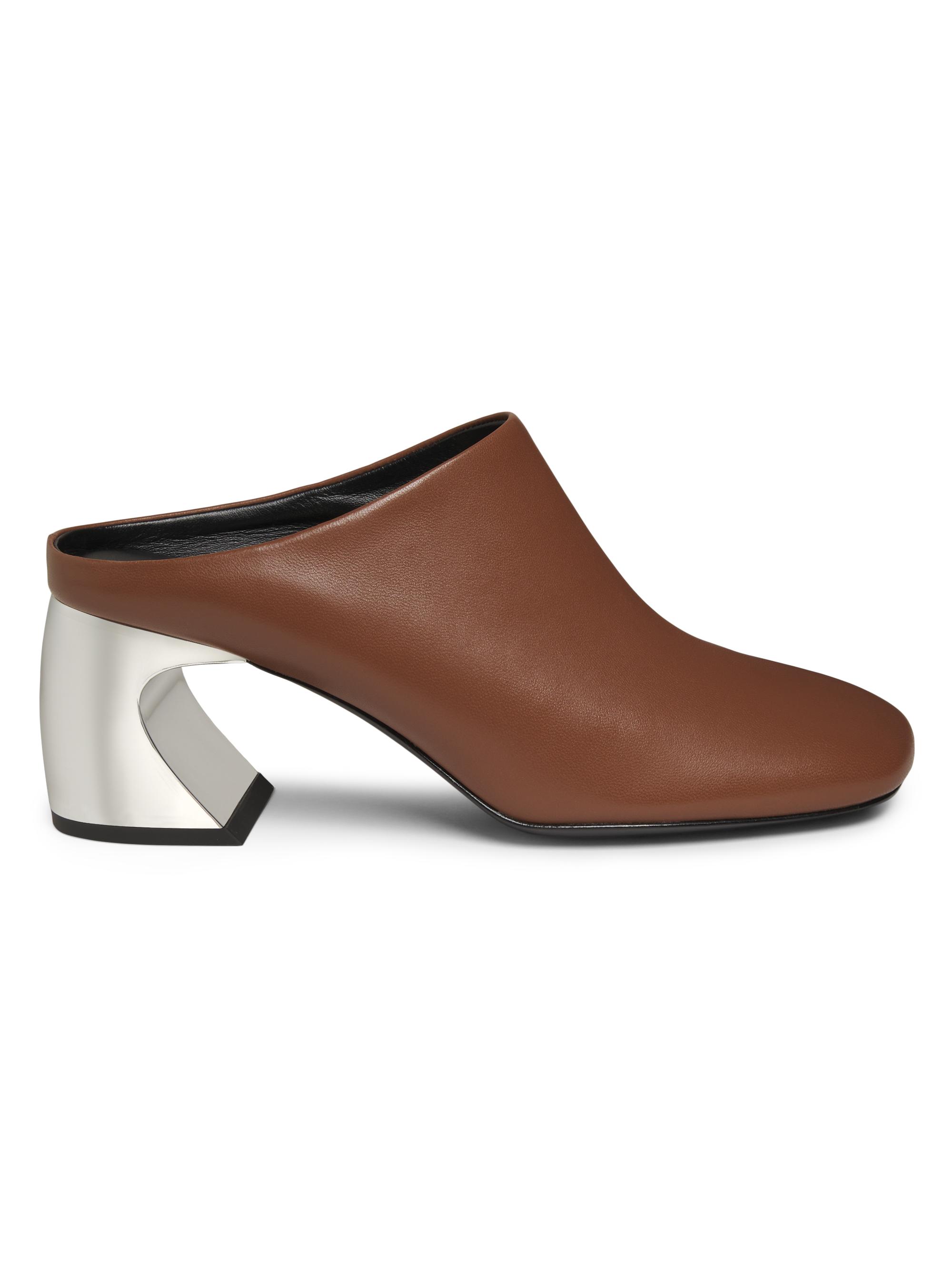 3.1 Phillip Lim Women's 65MM Leather Crescent-Heel Mules - Saddle