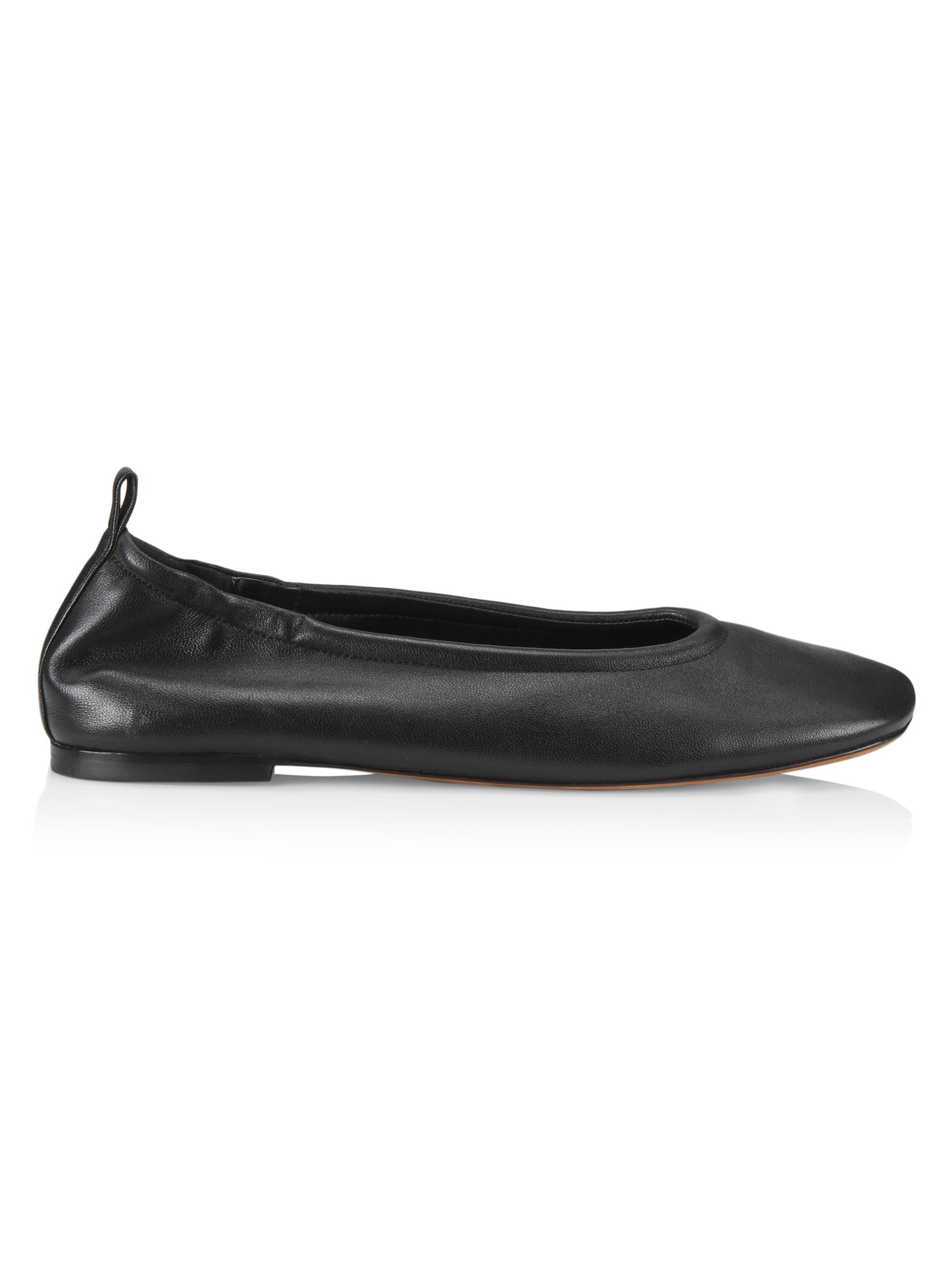 3.1 Phillip Lim Women's Stretch-Back Leather Ballet Flats - Black