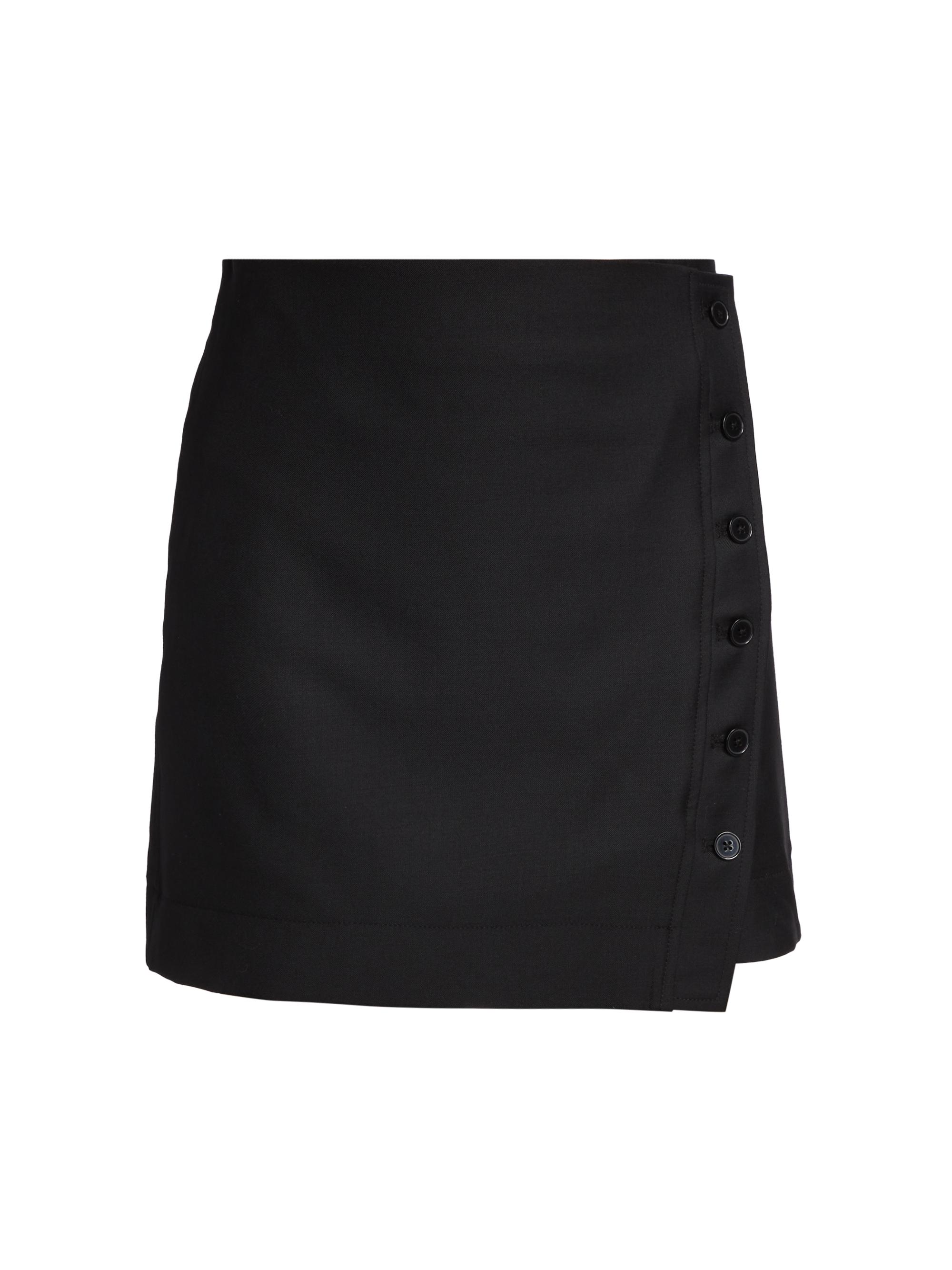 Loulou Studio Women's Mahaz Asymmetric Wool Skirt - Black