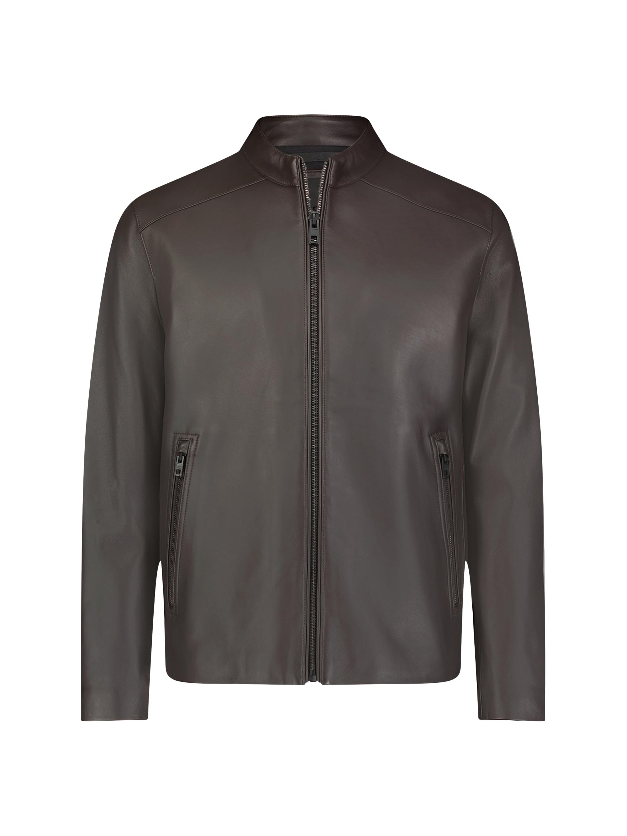 Andrew Marc Corbio Leather Racer Jacket | Saks Fifth Avenue