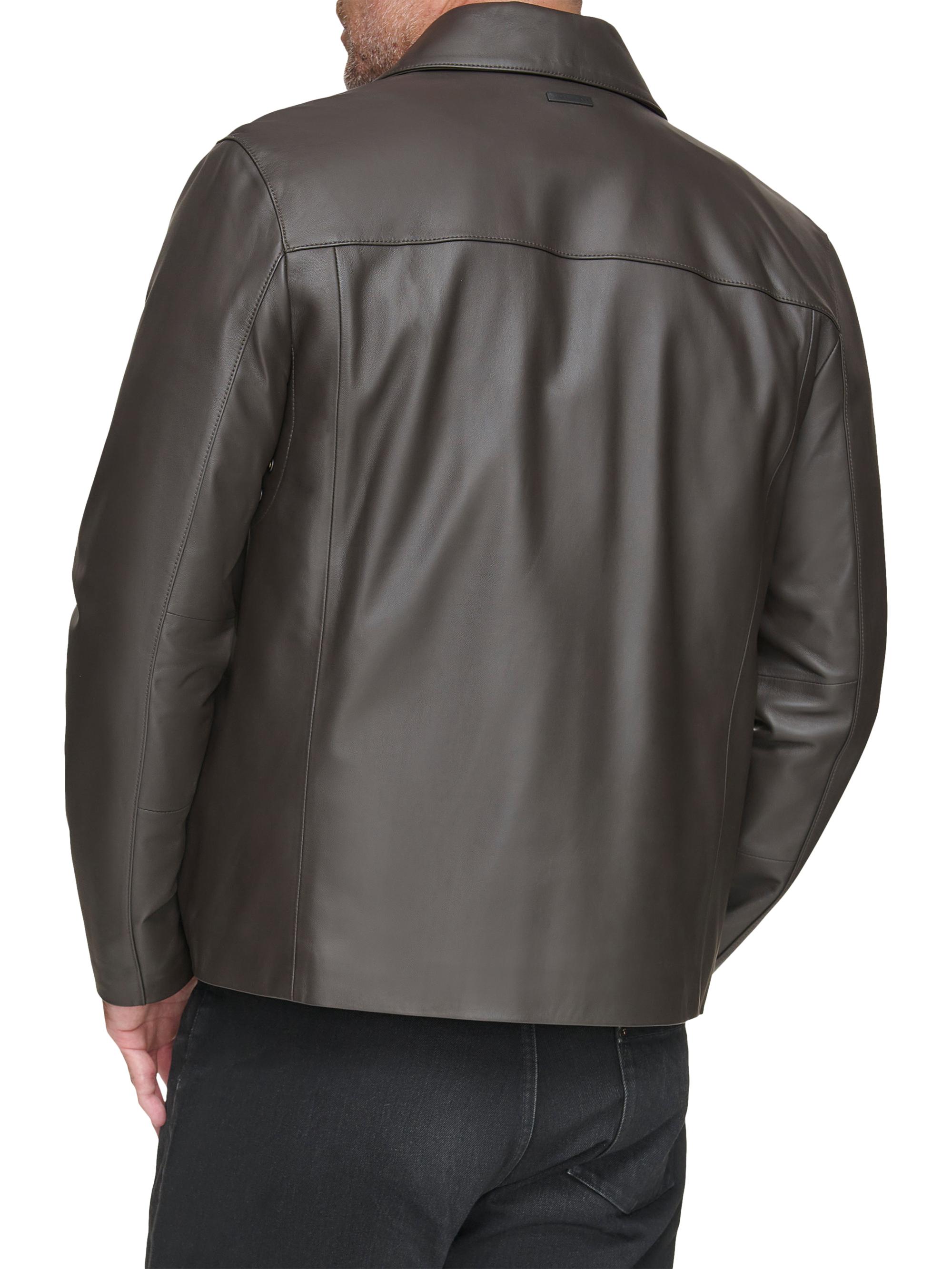 Andrew Marc Damour Matte Leather Jacket | Saks Fifth Avenue
