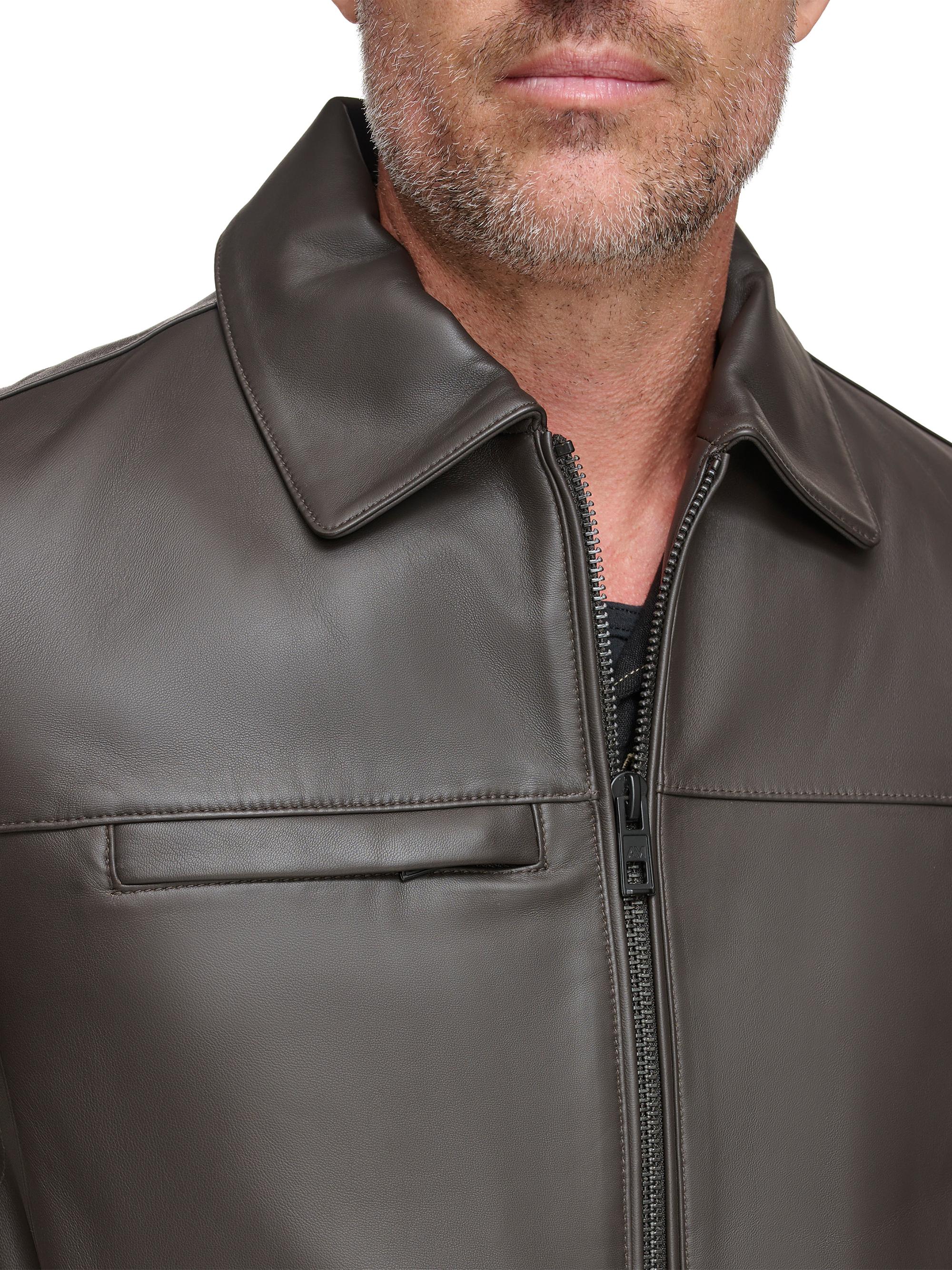 Andrew Marc Damour Matte Leather Jacket | Saks Fifth Avenue