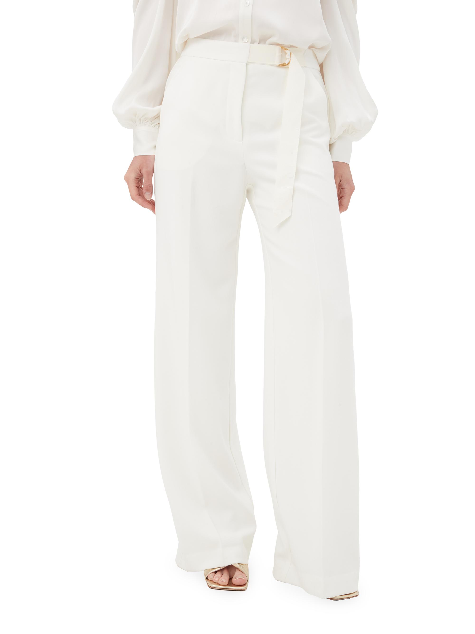 Trina Turk Women's Wasabi Belted Wide-Leg Pants - Winter White