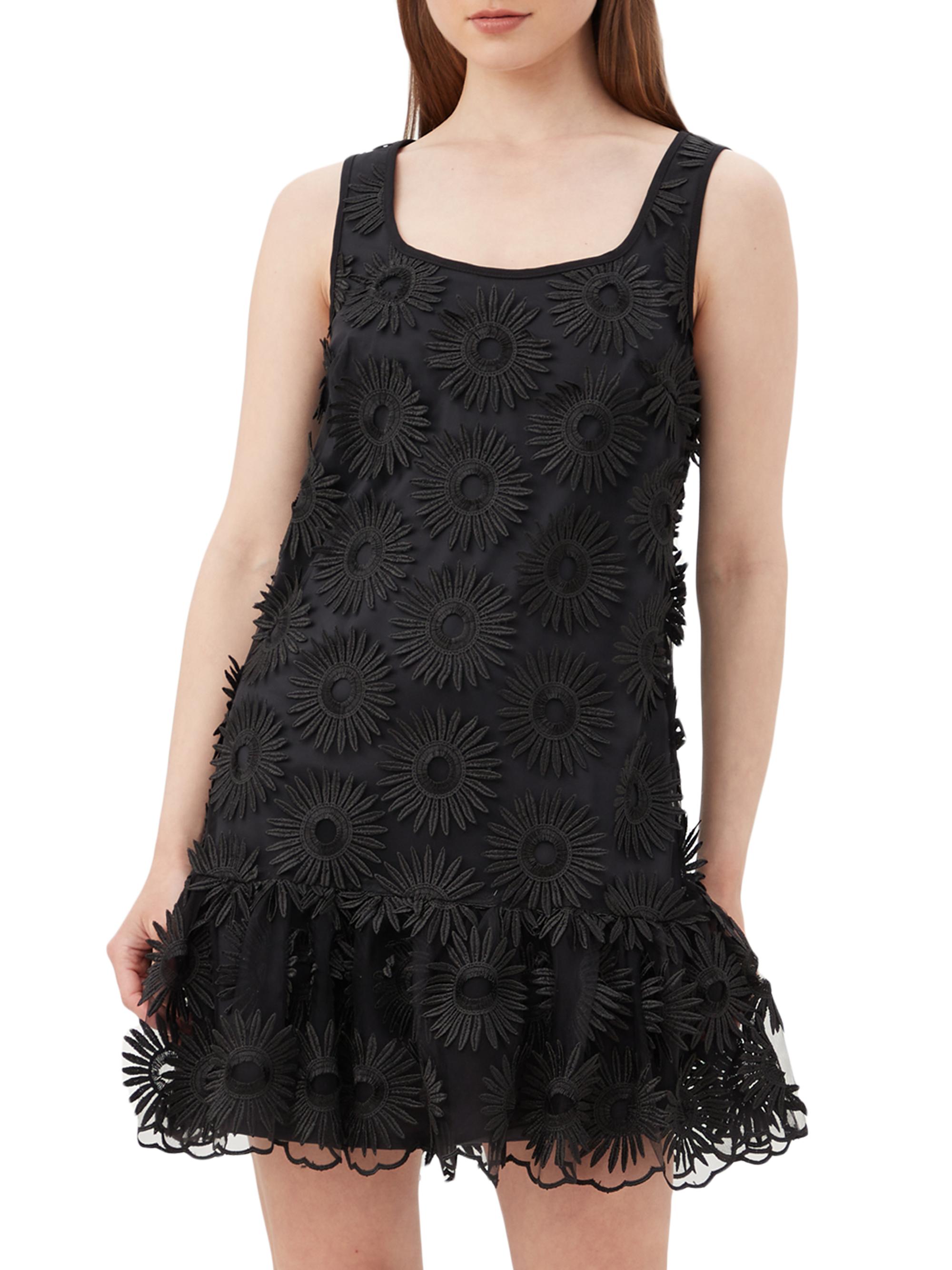 Trina Turk Women's Anzu Floral-Embroidered Minidress - Black