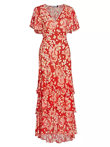 Gilly Floral Ruffle Maxi Dress