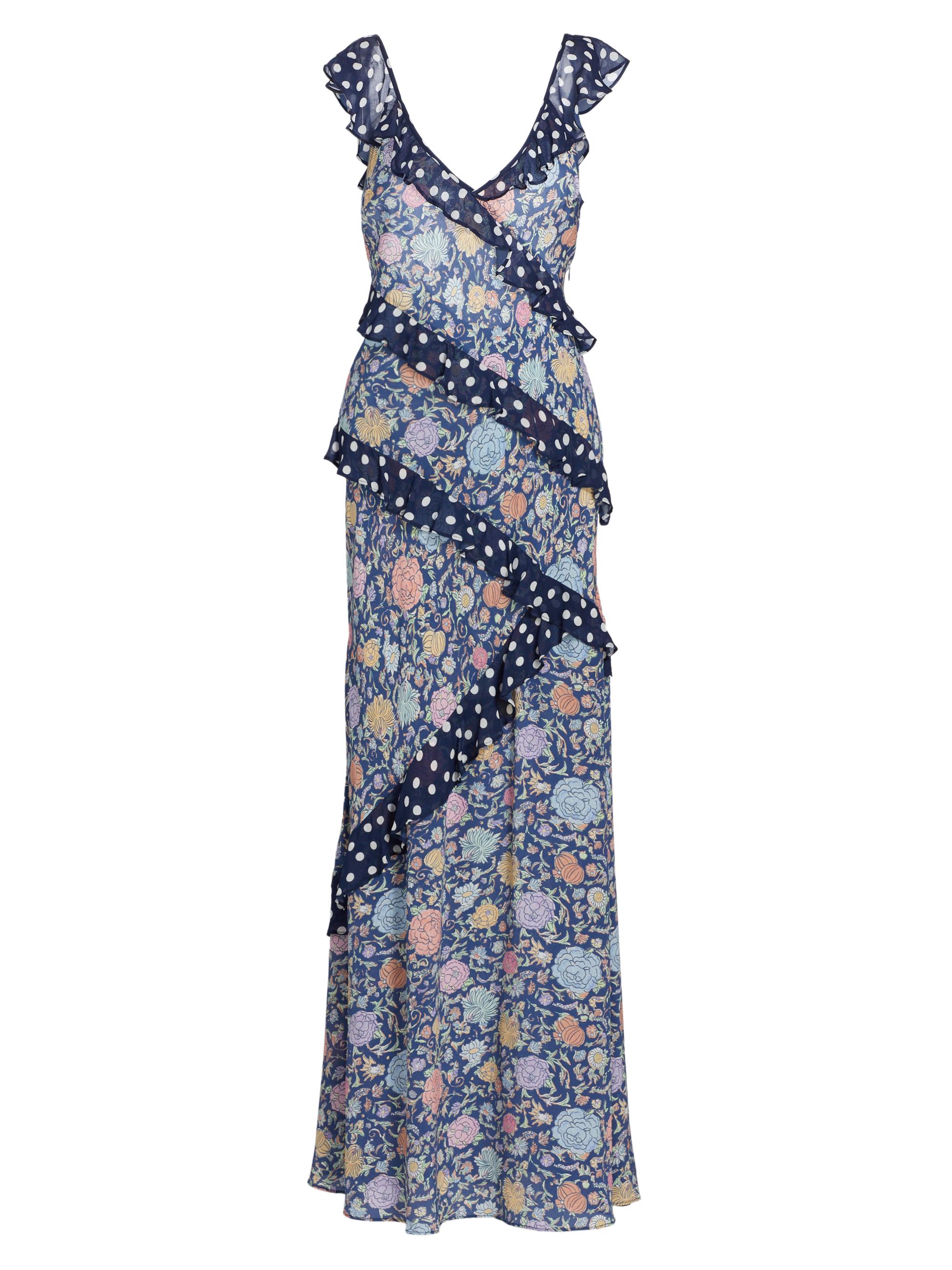 Rixo Gail Floral Ruffle Maxi Dress | Saks Fifth Avenue