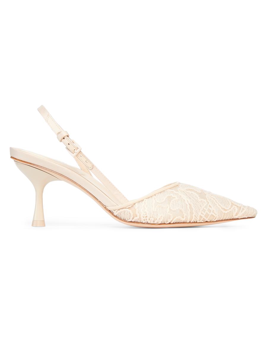 SIMKHAI Dylan 65MM Lace Slingback Pumps | Saks Fifth Avenue