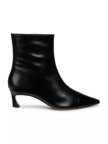 ​Myra 50MM Leather Ankle Boots