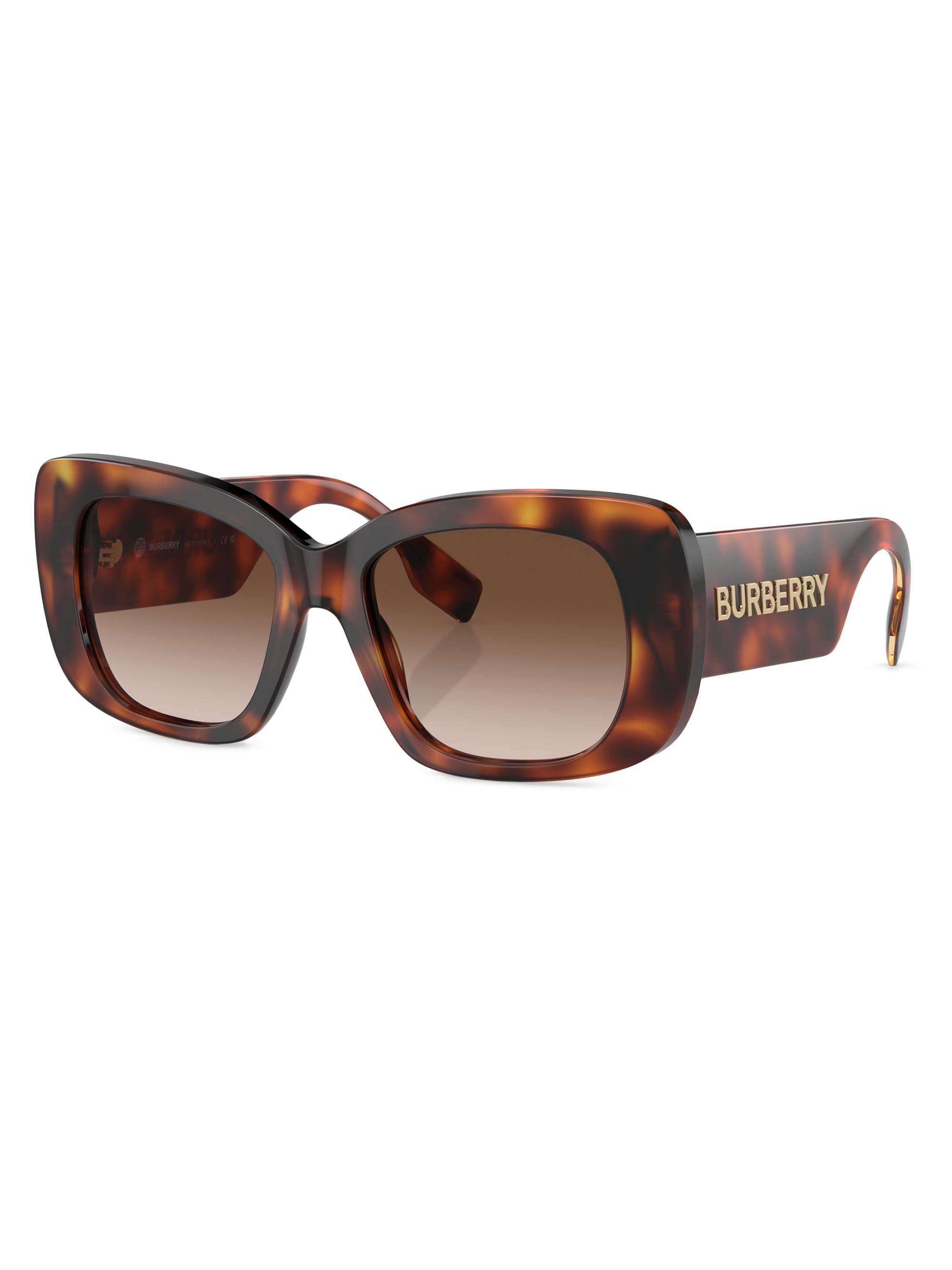 Burberry Women's 58MM Square Sunglasses - Light Havana