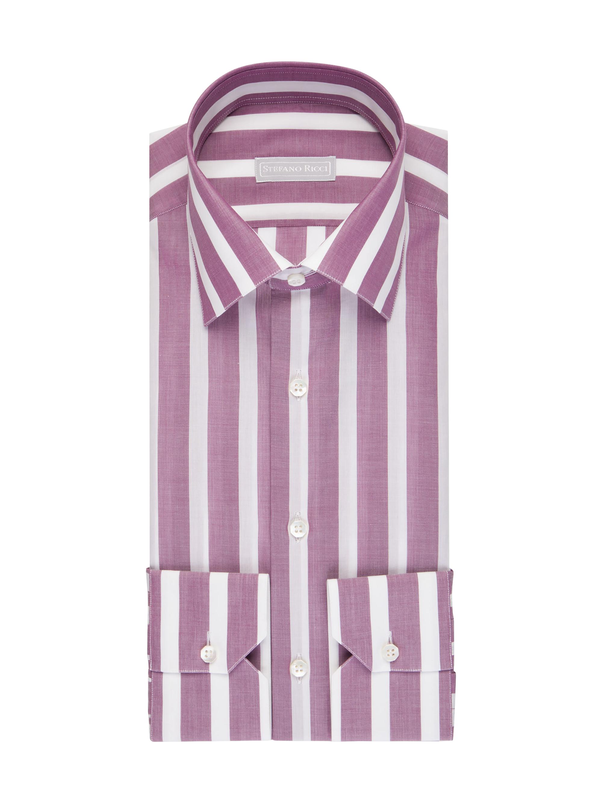 Stefano Ricci Men's Handmade Torino Shirt - Red White