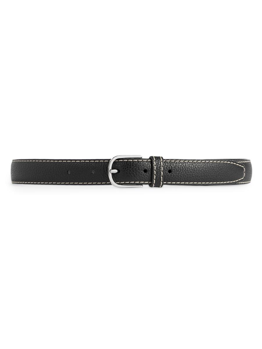 Totême Women's Slim Trouser Leather Belt In Black