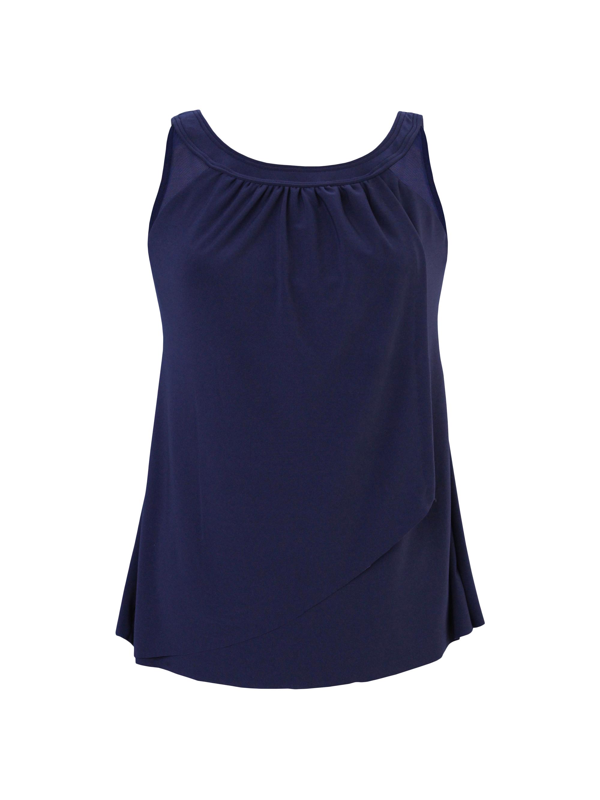 Miraclesuit Swim Women's Illusionists Ursula Tankini Top - Midnight Blue