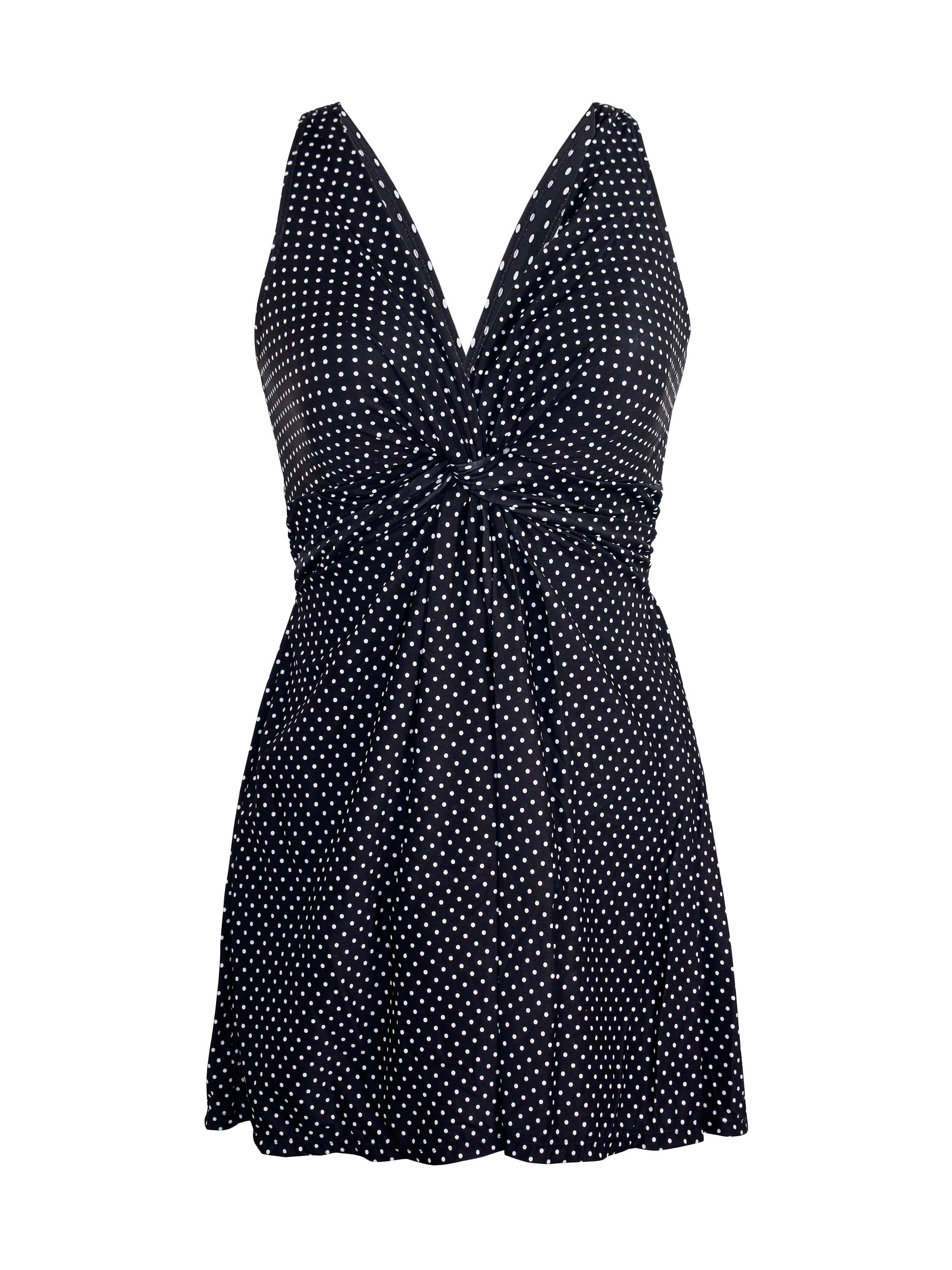 Miraclesuit Swim Pin Point Marais Polka Dot Swim Dress | Saks Fifth Avenue