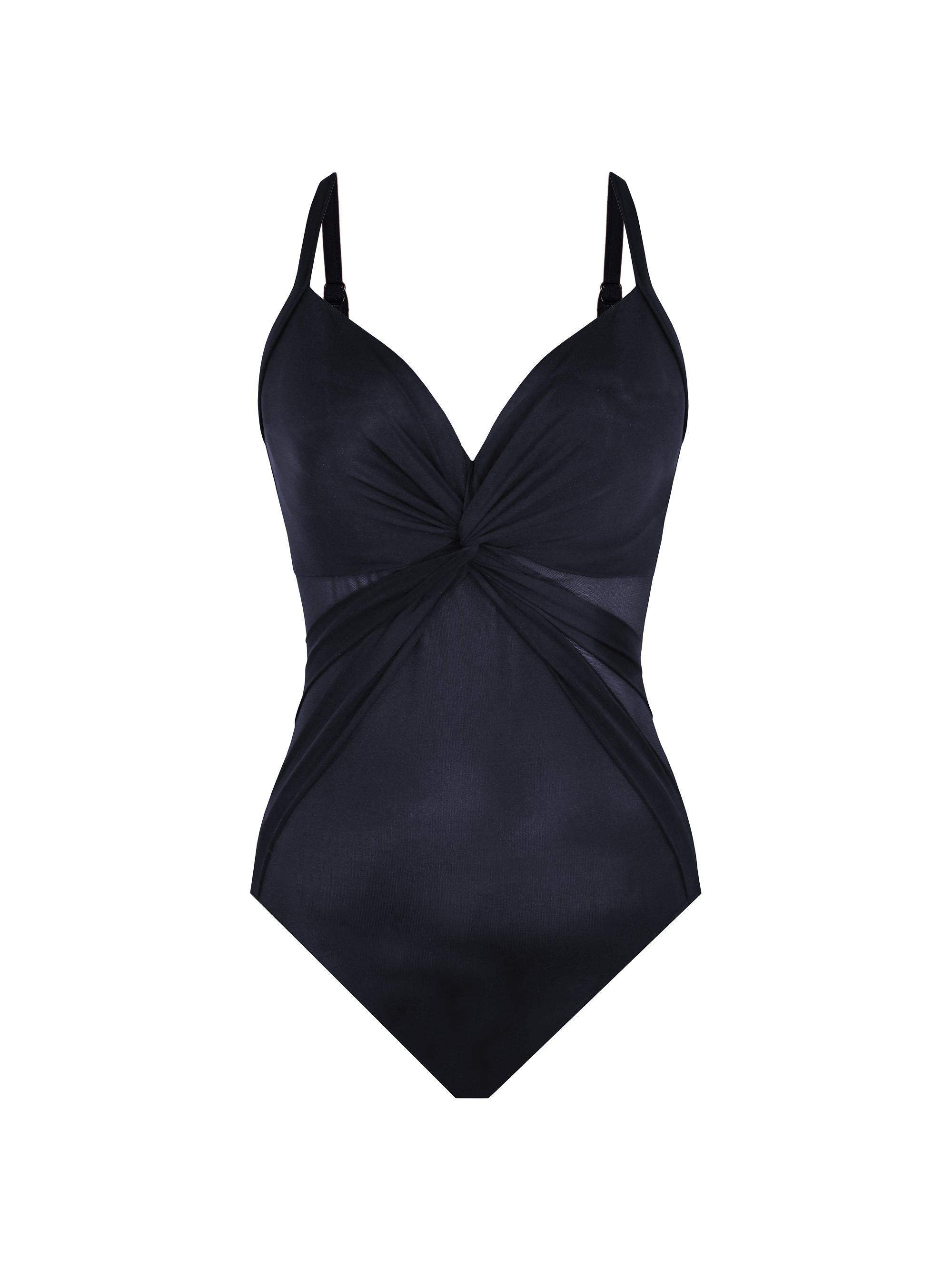 Miraclesuit Swim Women's Network News Belle One-Piece Swimsuit - Black