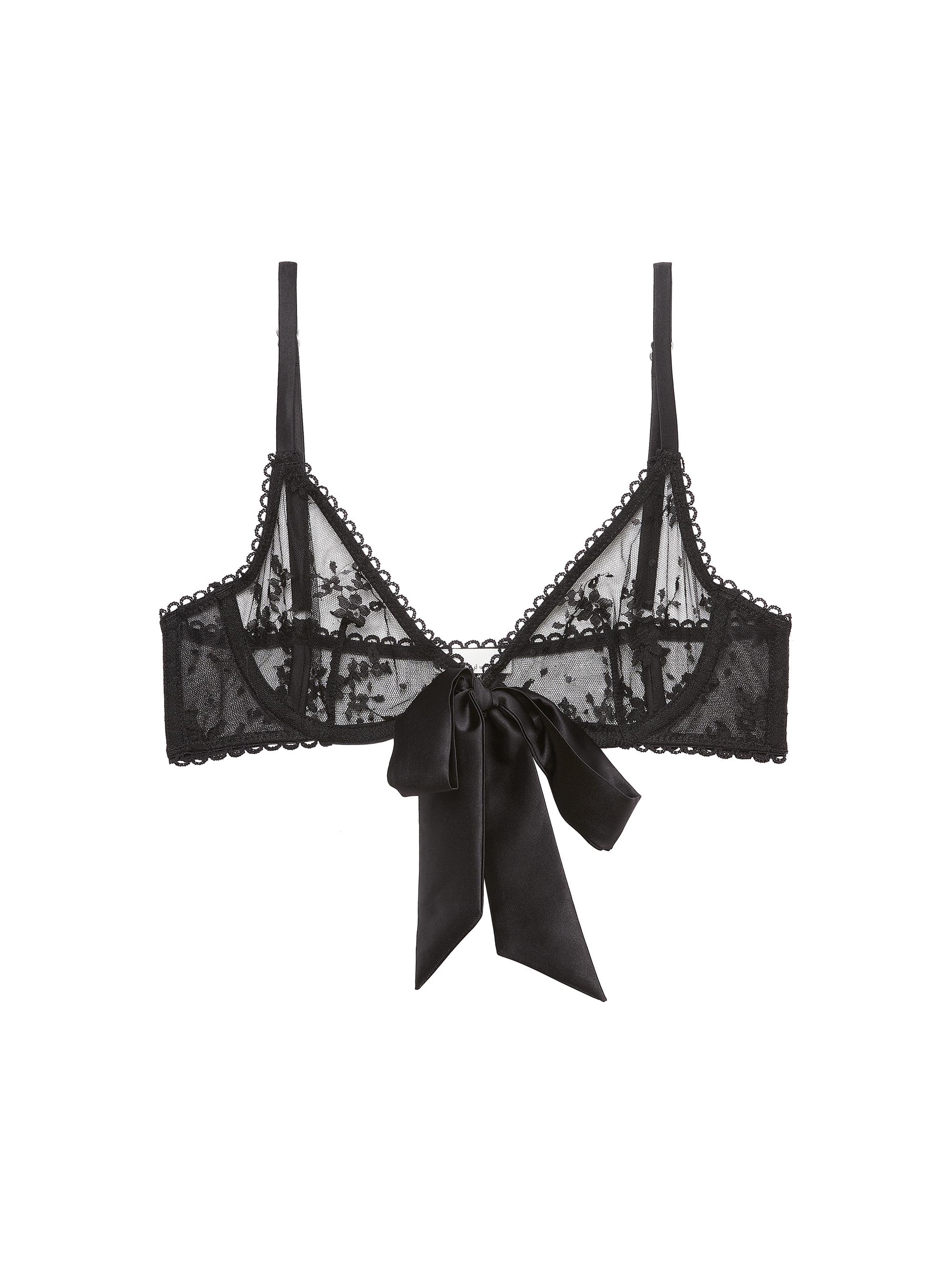 Fleur du Mal Women's Untie Me Demi Bra - Black