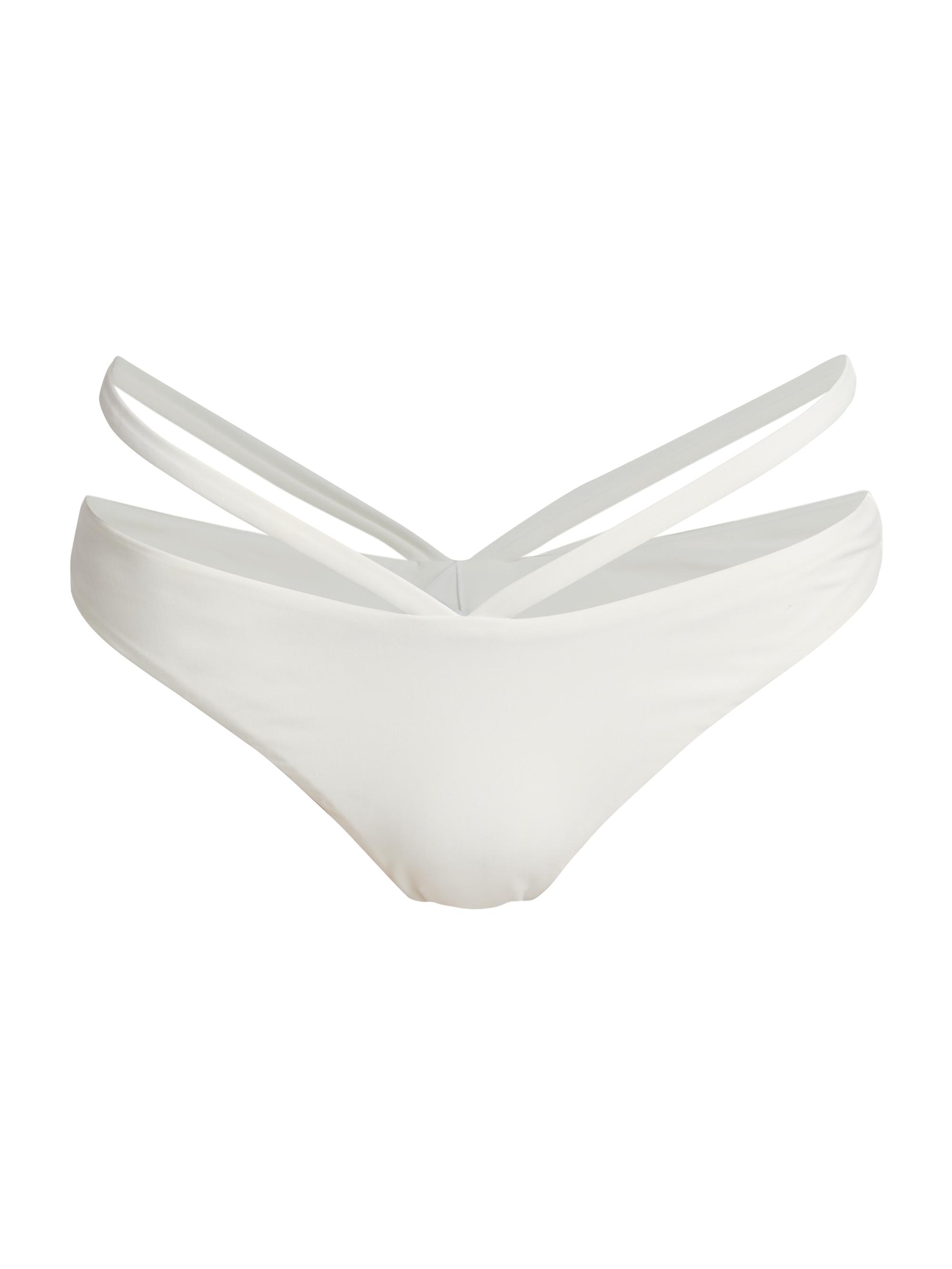 SIMKHAI Women's Emmalynn Strappy Bikini Bottoms - White