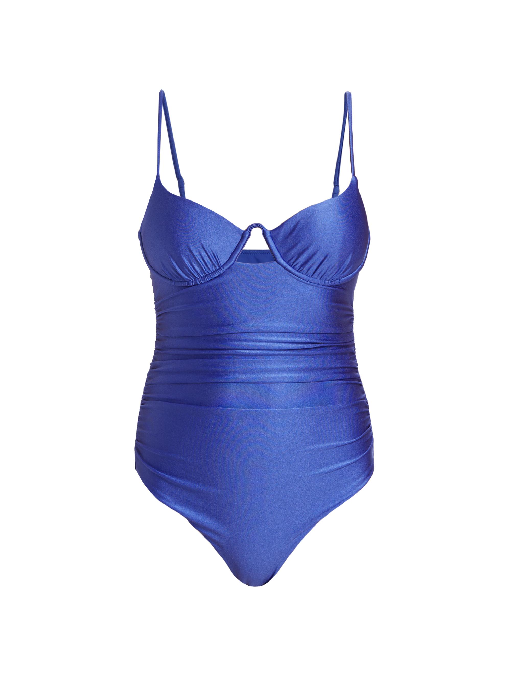 SIMKHAI Women's Laine Ruched Underwire One-Piece Swimsuit - Lapis Blue