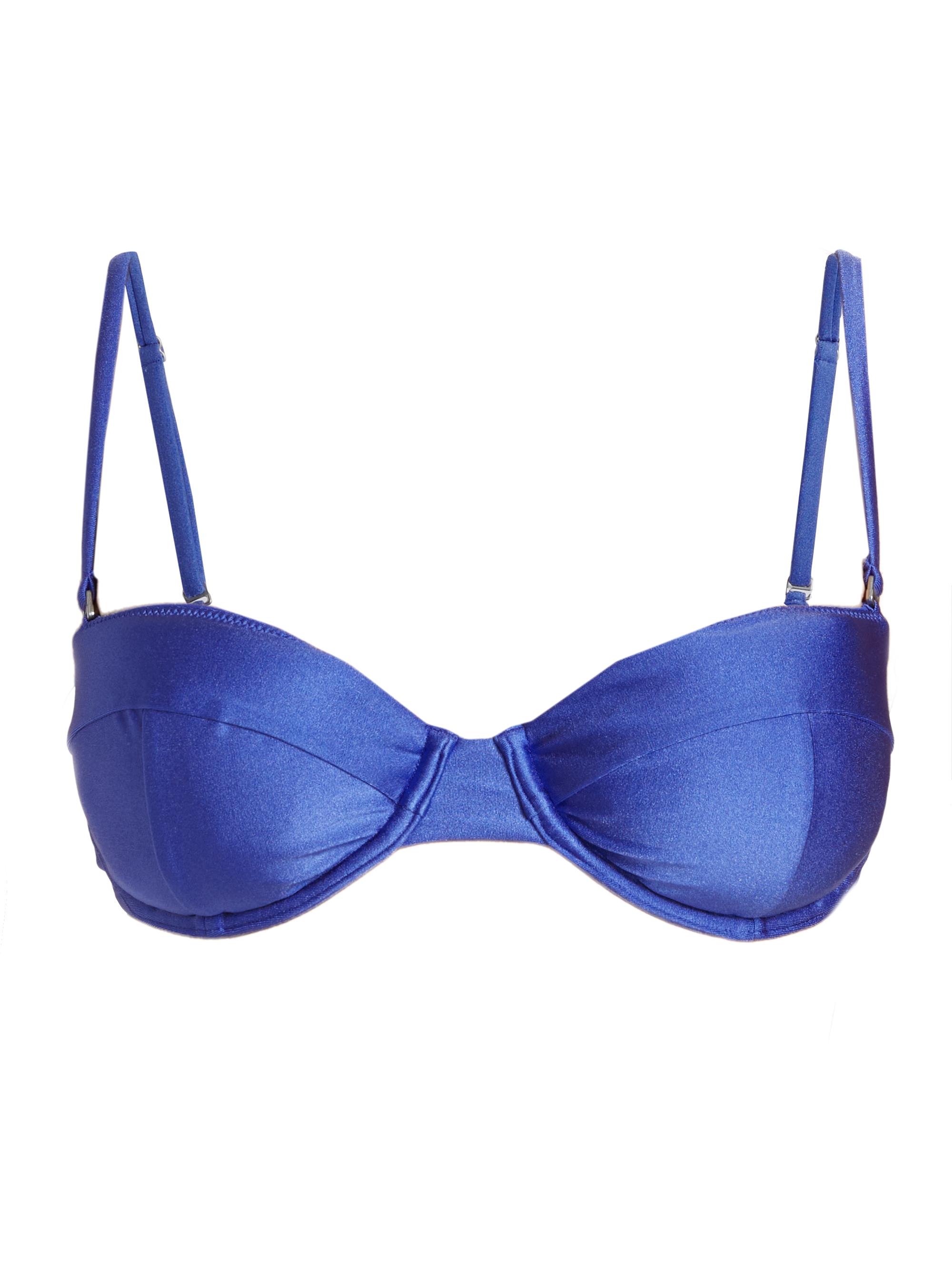 SIMKHAI Women's Constantine Bustier Bikini Top - Lapis Blue