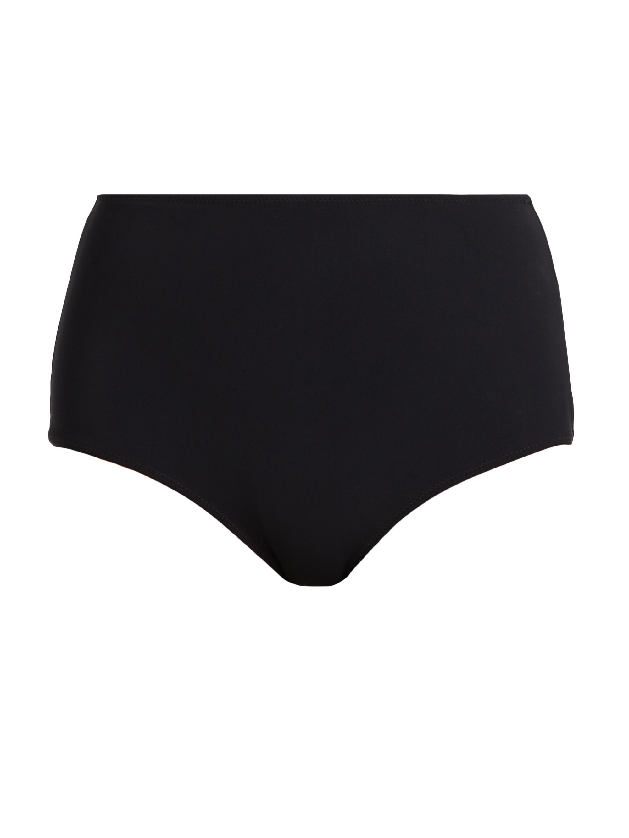 SIMKHAI Women's Edina High-Waisted Bikini Bottom - Black