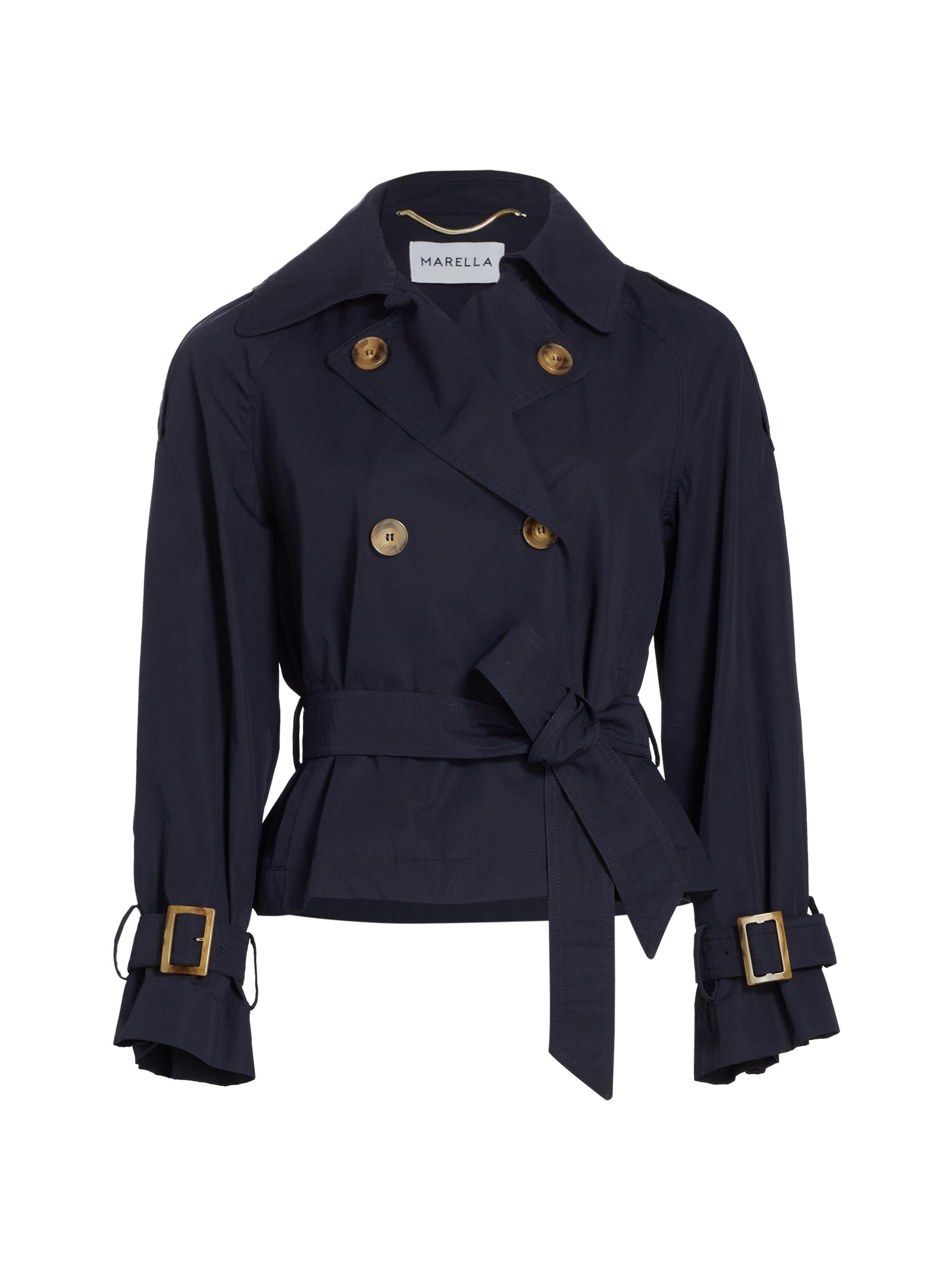 Marella Uragano Cropped Water-Repellent Trench Coat | Saks Fifth