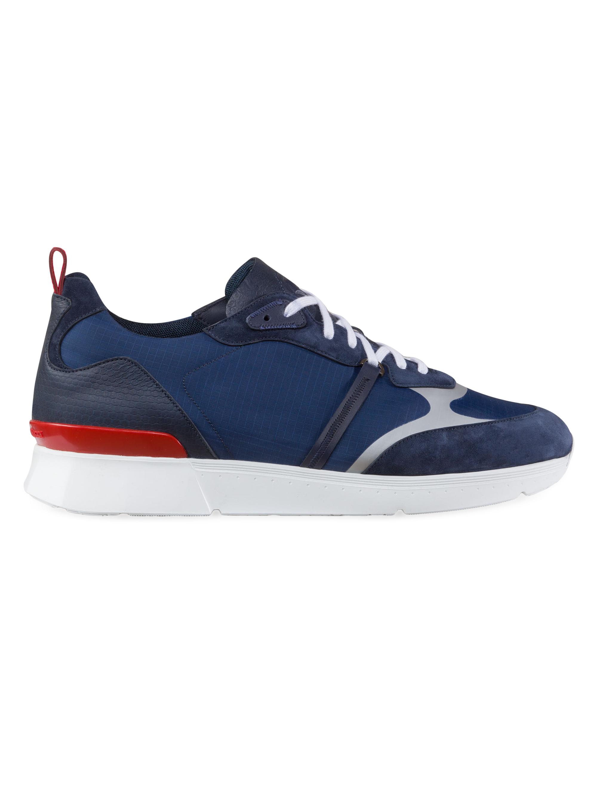 Stefano Ricci Men's Suede And Snakeskin Sneakers - Blue