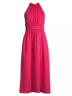 Lilly Pulitzer Women's Marleen Cotton-Blend Halter Midi-Dress - Poinsettia Red