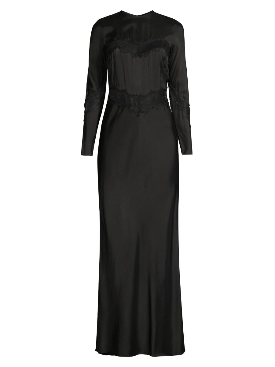 Bec & Bridge Spencer Satin & Lace Maxi Dress | Saks Fifth Avenue