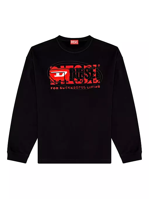 Diesel - Baxt Cotton Jersey Pullover Sweatshirt