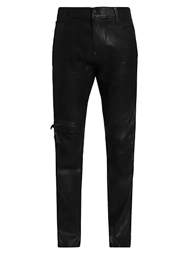 NWT PURPLE BRAND Black Wash Metallic Silver Jeans Size 29 $240