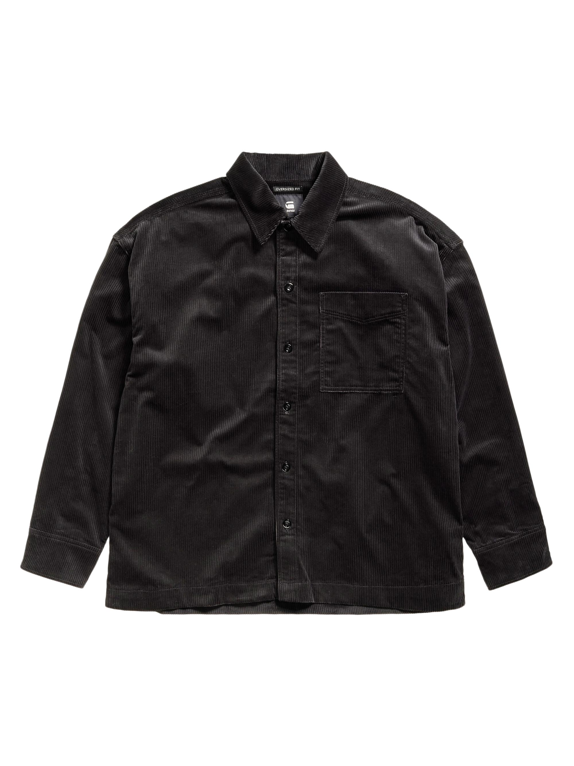 G-Star Men's Corduroy Boxy Overshirt - Dark Black