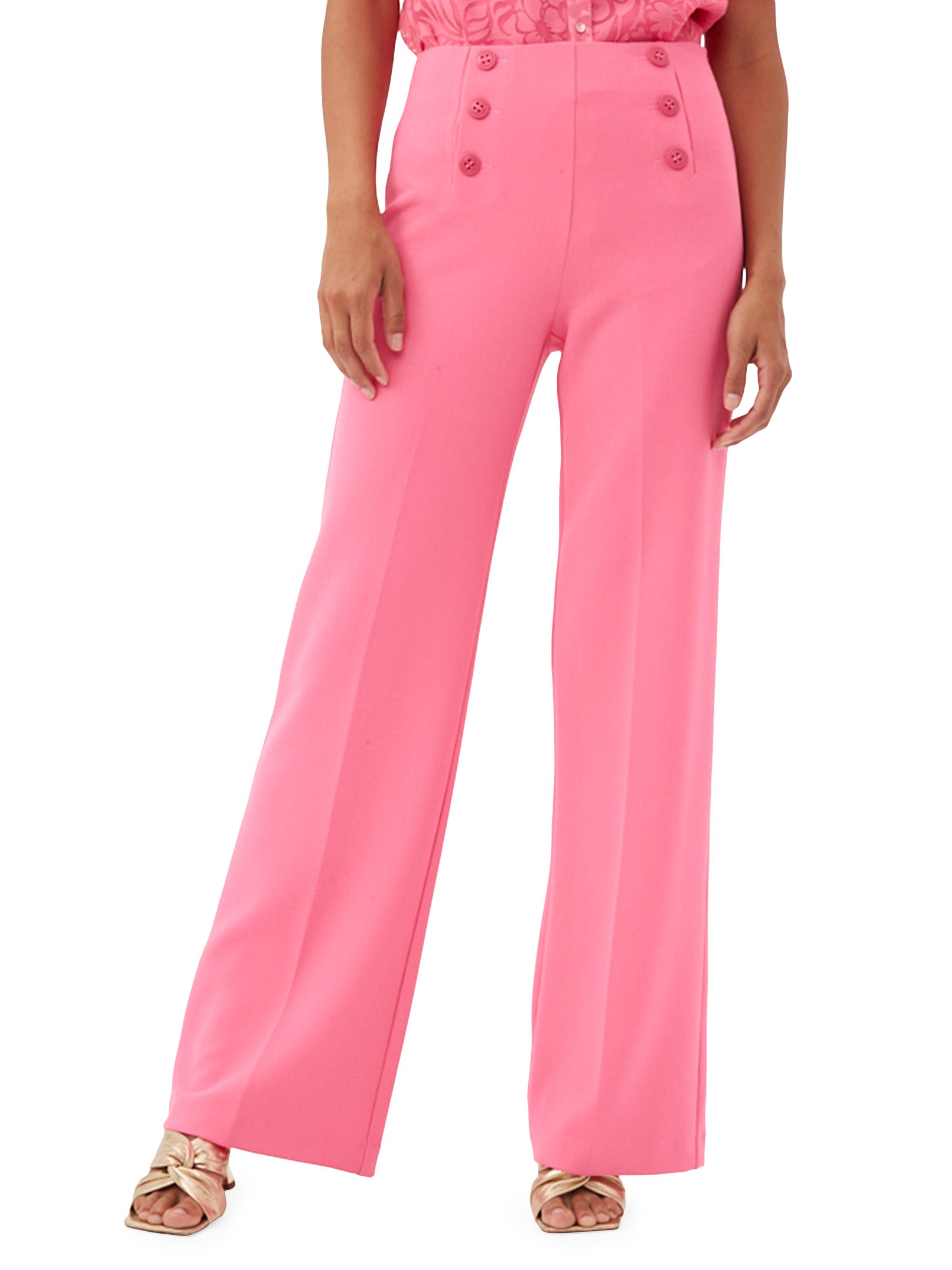 Trina Turk Women's Saltie Wide-Leg Suiting Pants - Papillon Pink