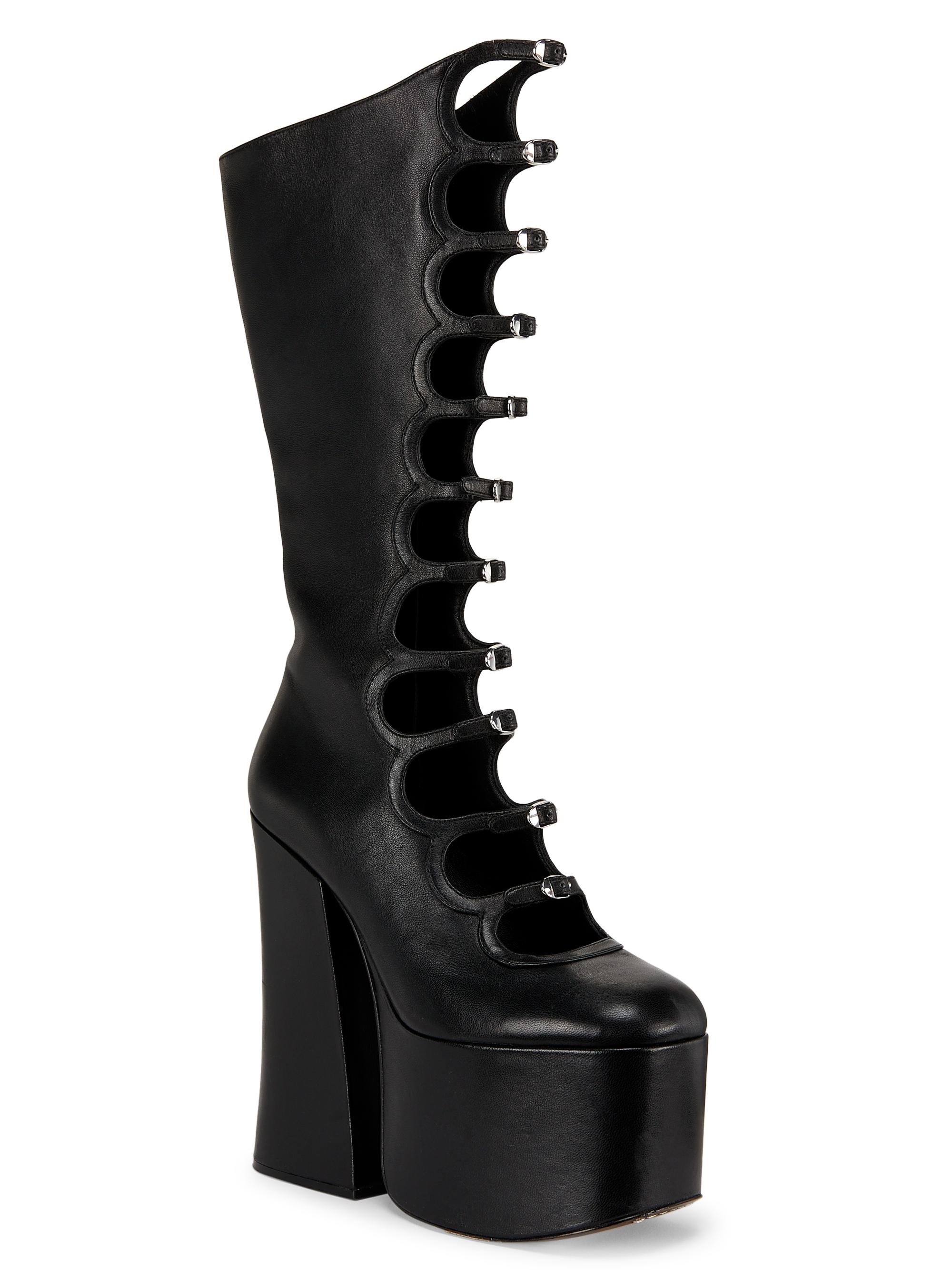 靴 Kiki Marc Jacobs The Kiki 150MM Platform Leather Knee-High Boots | Saks