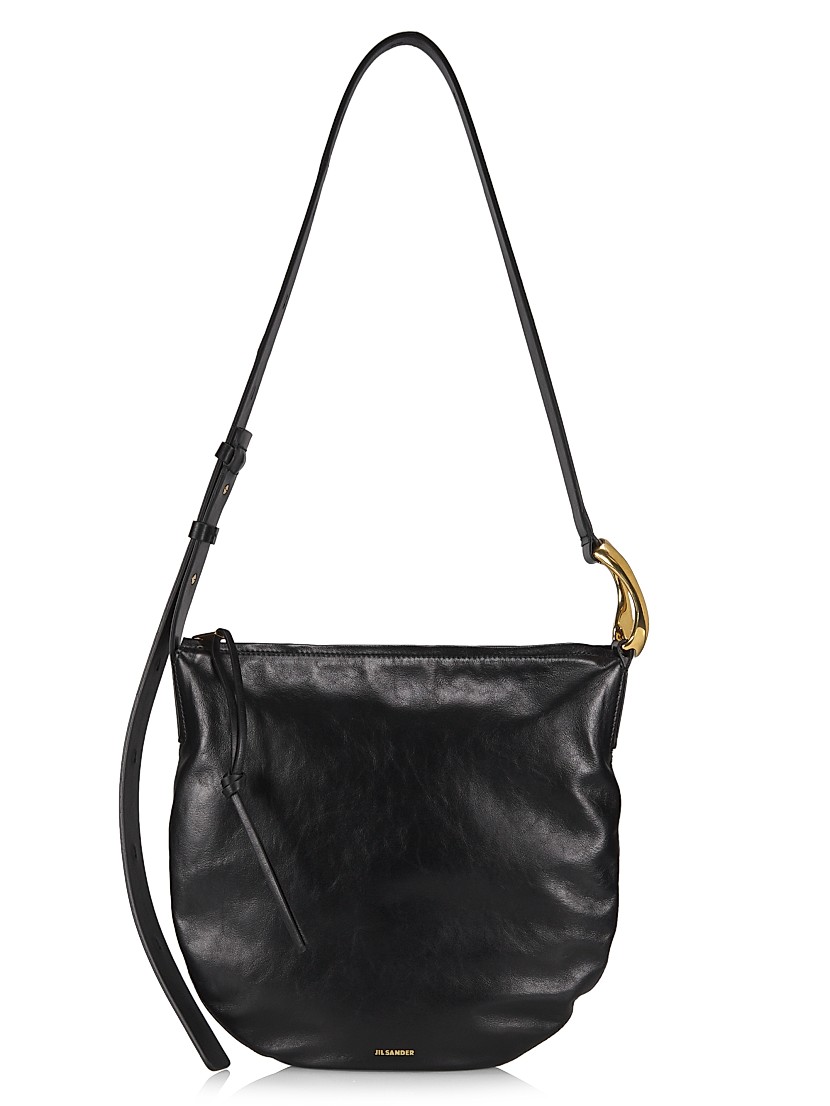 Shop Jil Sander Small Moon Leather Shoulder Bag | Saks Fifth Shop Jil Sander Small Moon Leather Shoulder Bag | Saks Fifth