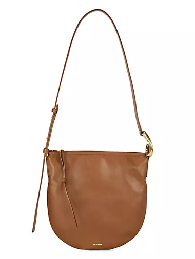 Small Moon Leather Shoulder Bag