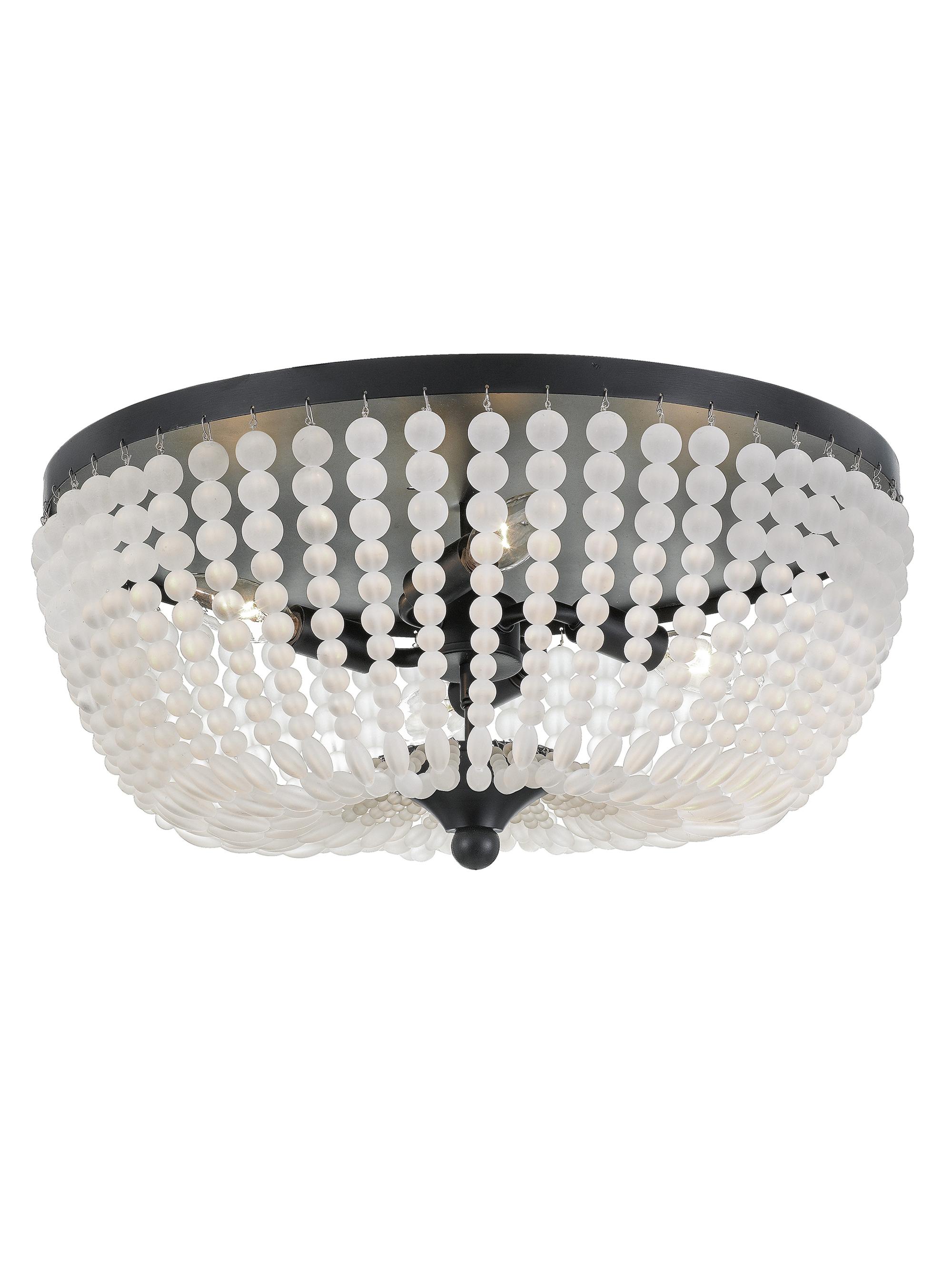 Crystorama Rylee 4-Light Ceiling Mount - Matte Black