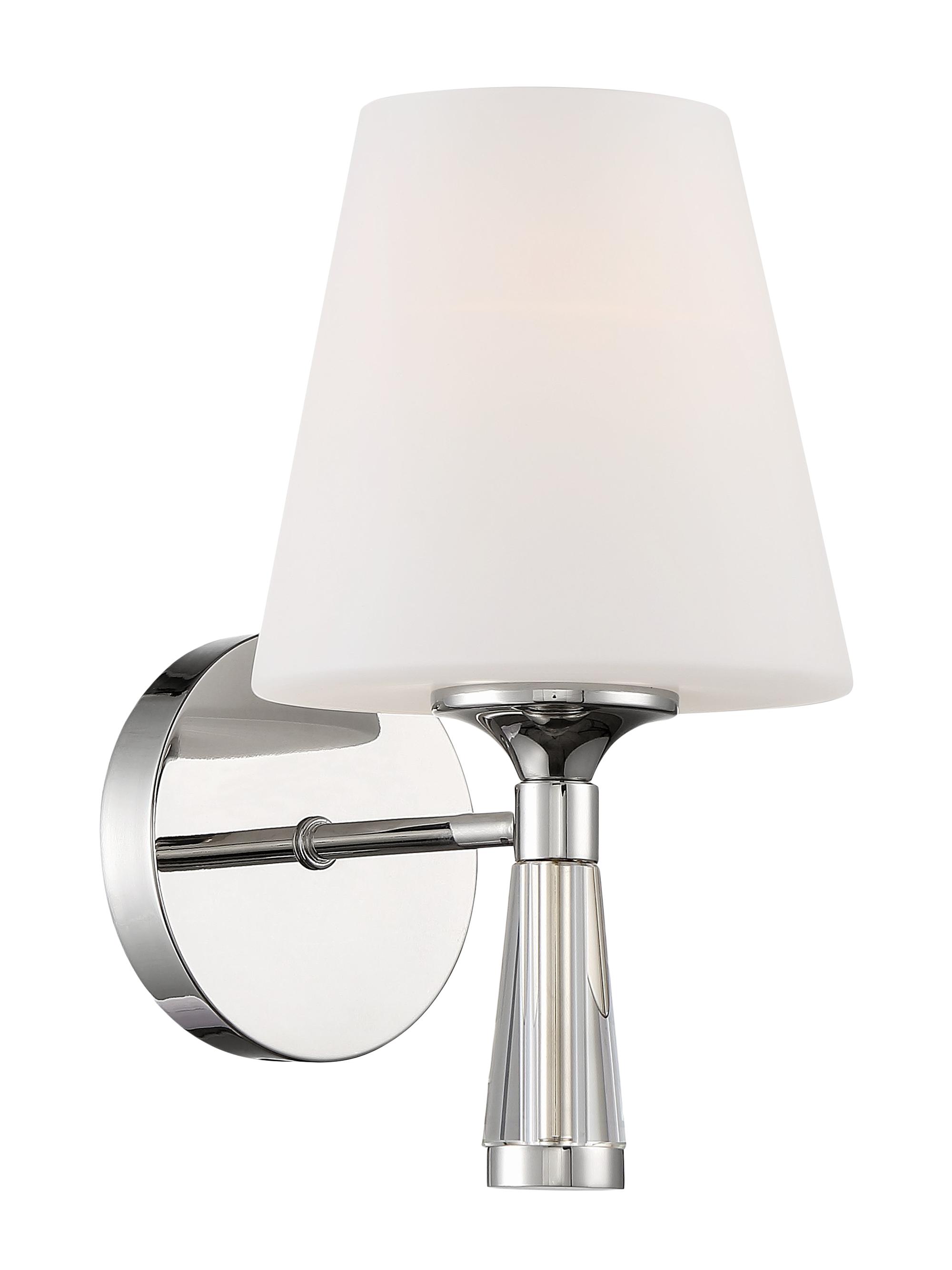 Crystorama Ramsey Single-Light Wall Mount - Polished Nickel