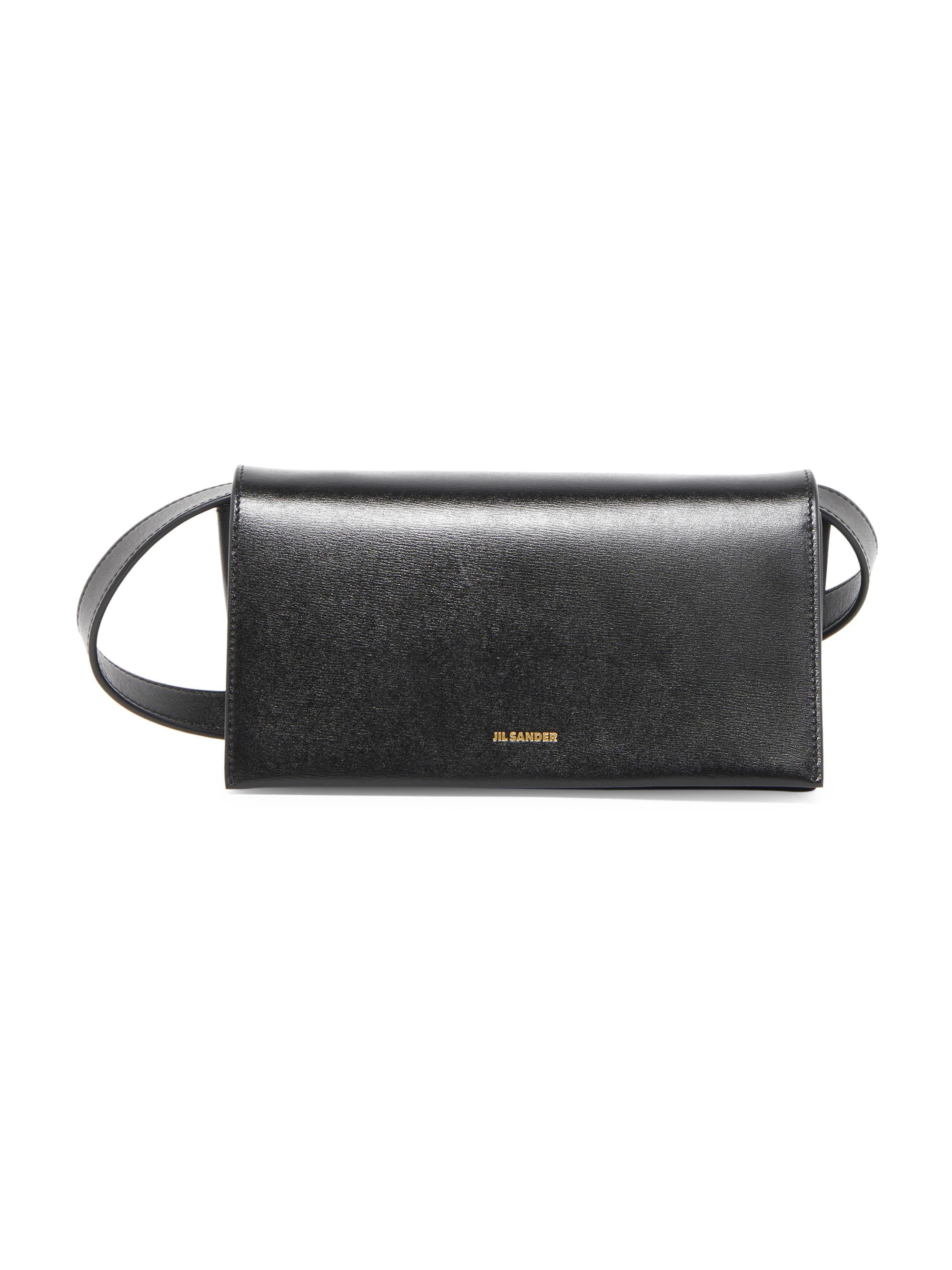 Jil Sander Women's All-Day Leather Shoulder Bag - Black