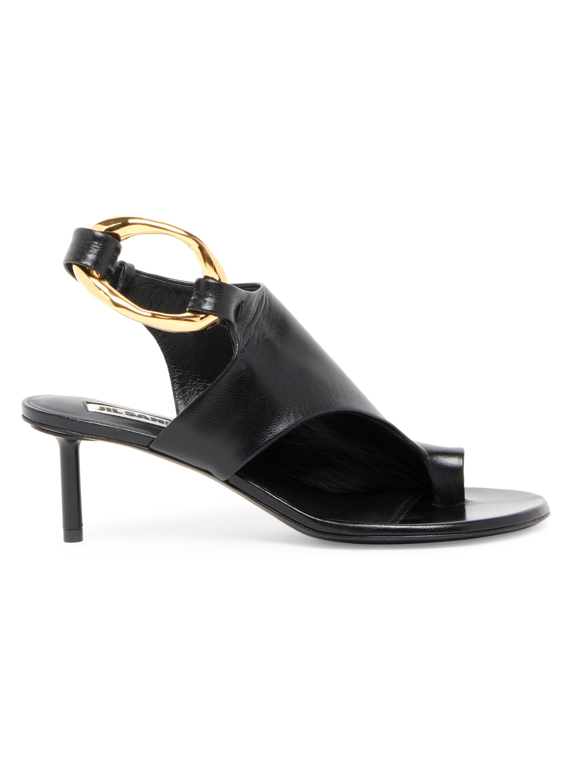 【猿】JIL SANDER Jil Sander Jil Sander Leather Sandals | Saks Fifth Avenue