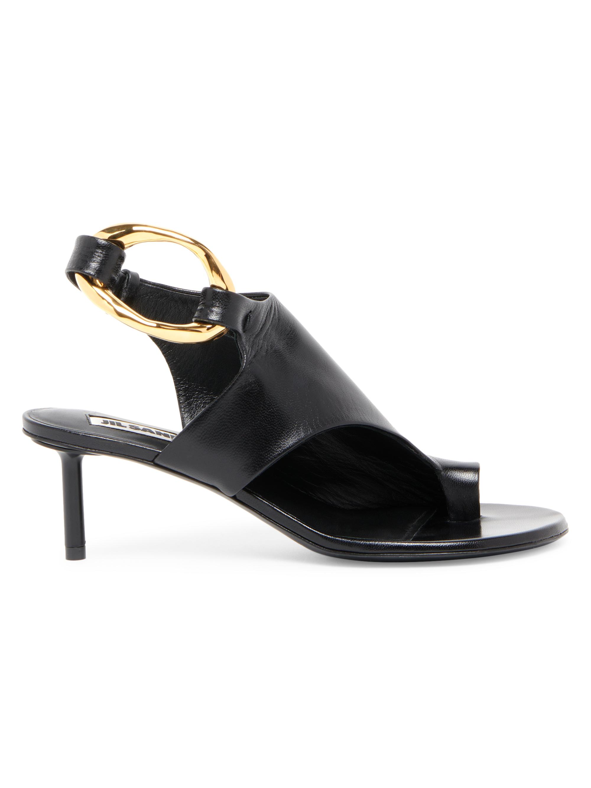 Jil Sander 65mm square-toe mules - Black