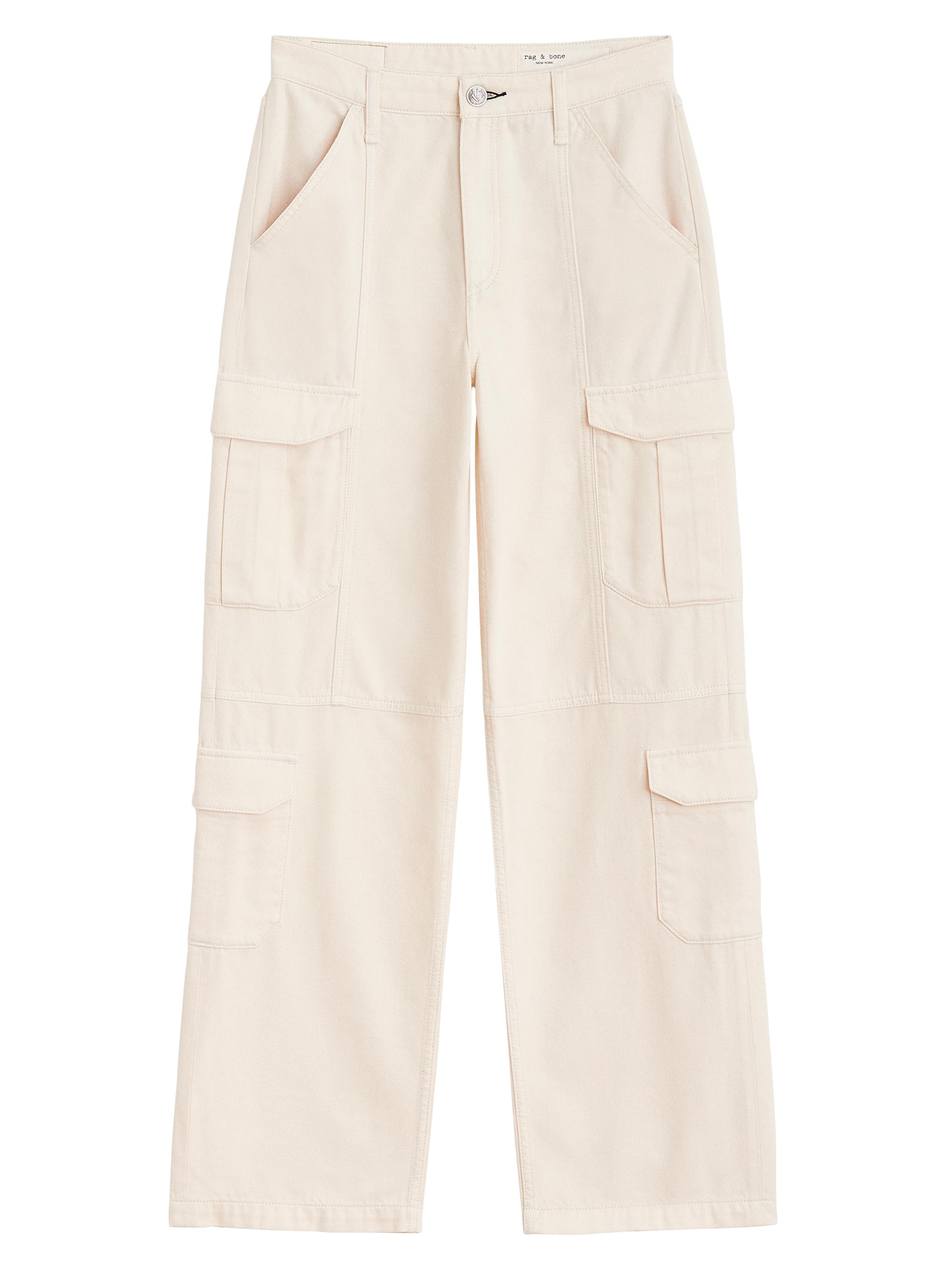 rag & bone Women's Featherweight Cailyn Cotton-Blend Cargo Pants - Ecru
