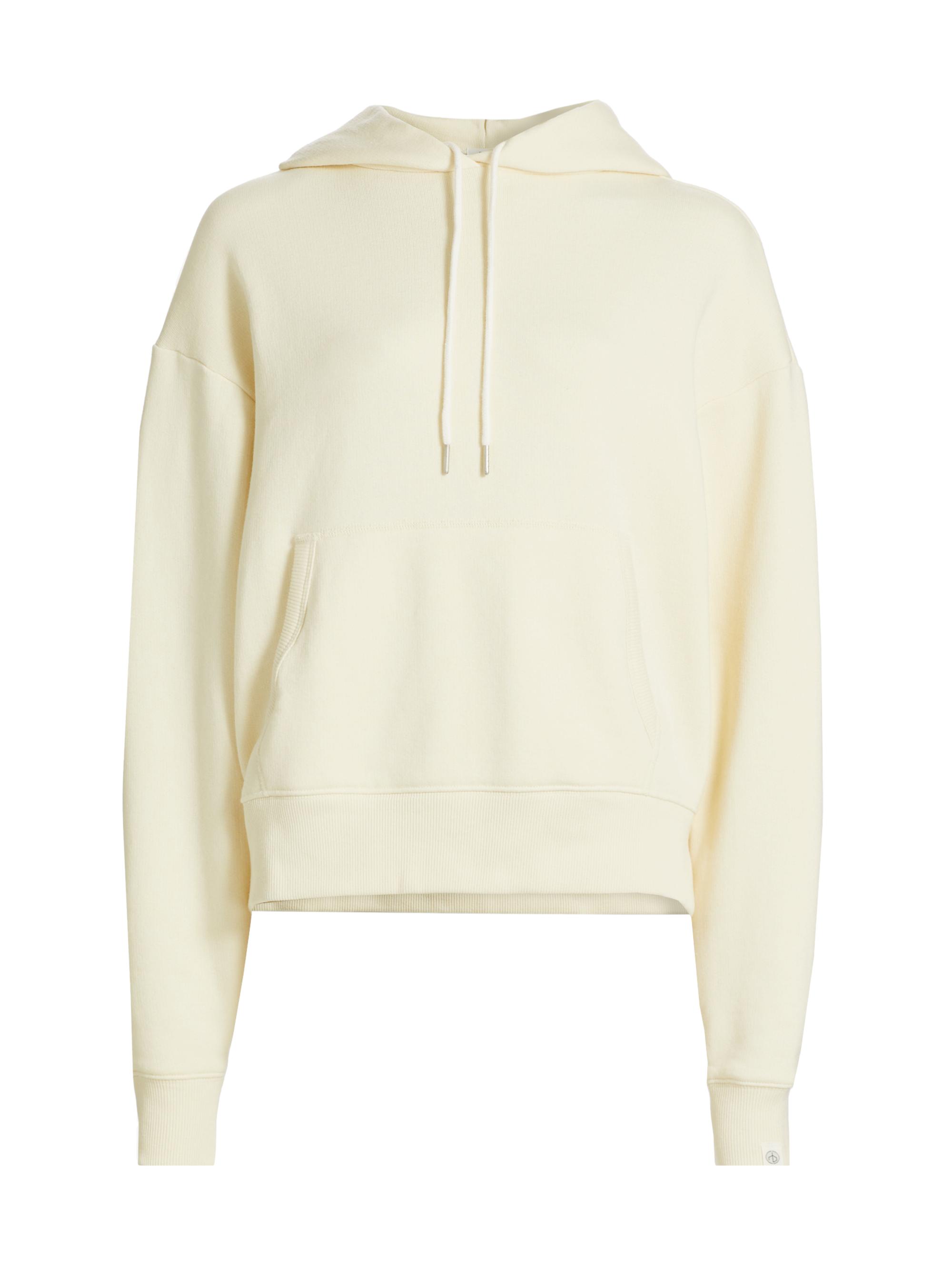 rag & bone Women's Oversized Cotton-Blend Hoodie - Ecru