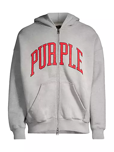 Purple Brand Artifact Silicon Hoodie in Black for Men