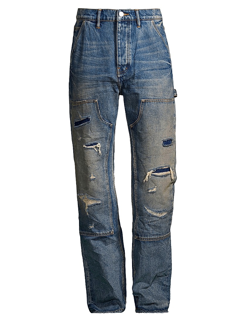 Shop Purple Brand Relaxed Straight-Fit Carpenter Jeans Shop Purple Brand Relaxed Straight-Fit Carpenter Jeans