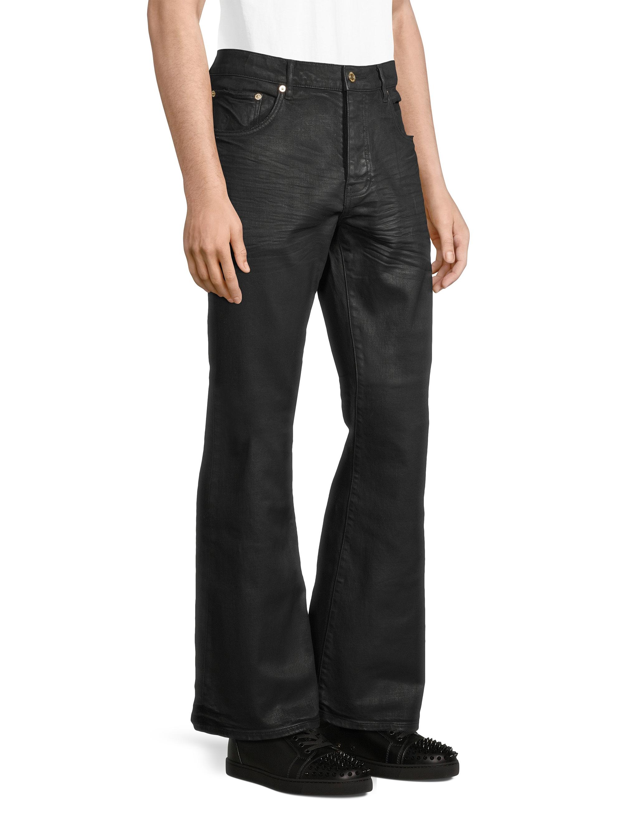 パンツ 00s 5351 Python Coated Flared Denim Purple Brand Denim Men's Coated Flare Jeans - SIZE Boutique