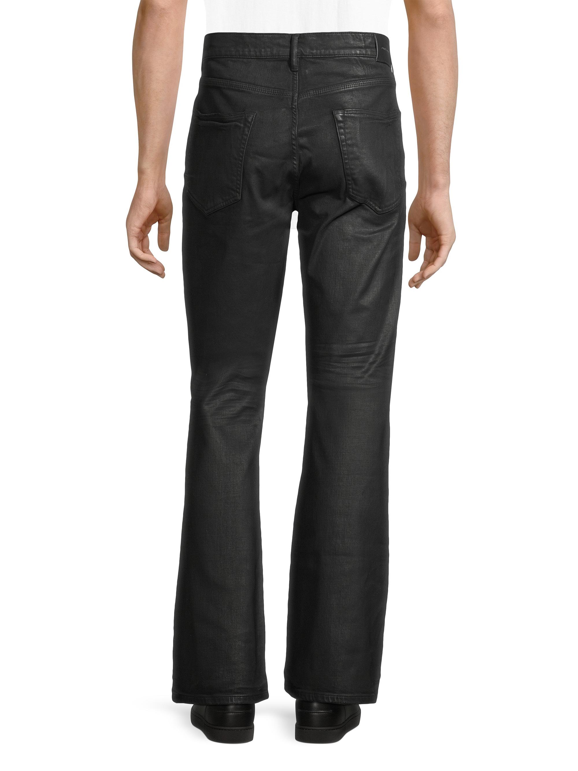 Purple Brand Coated Stretch Flare Jeans | Saks Fifth Avenue